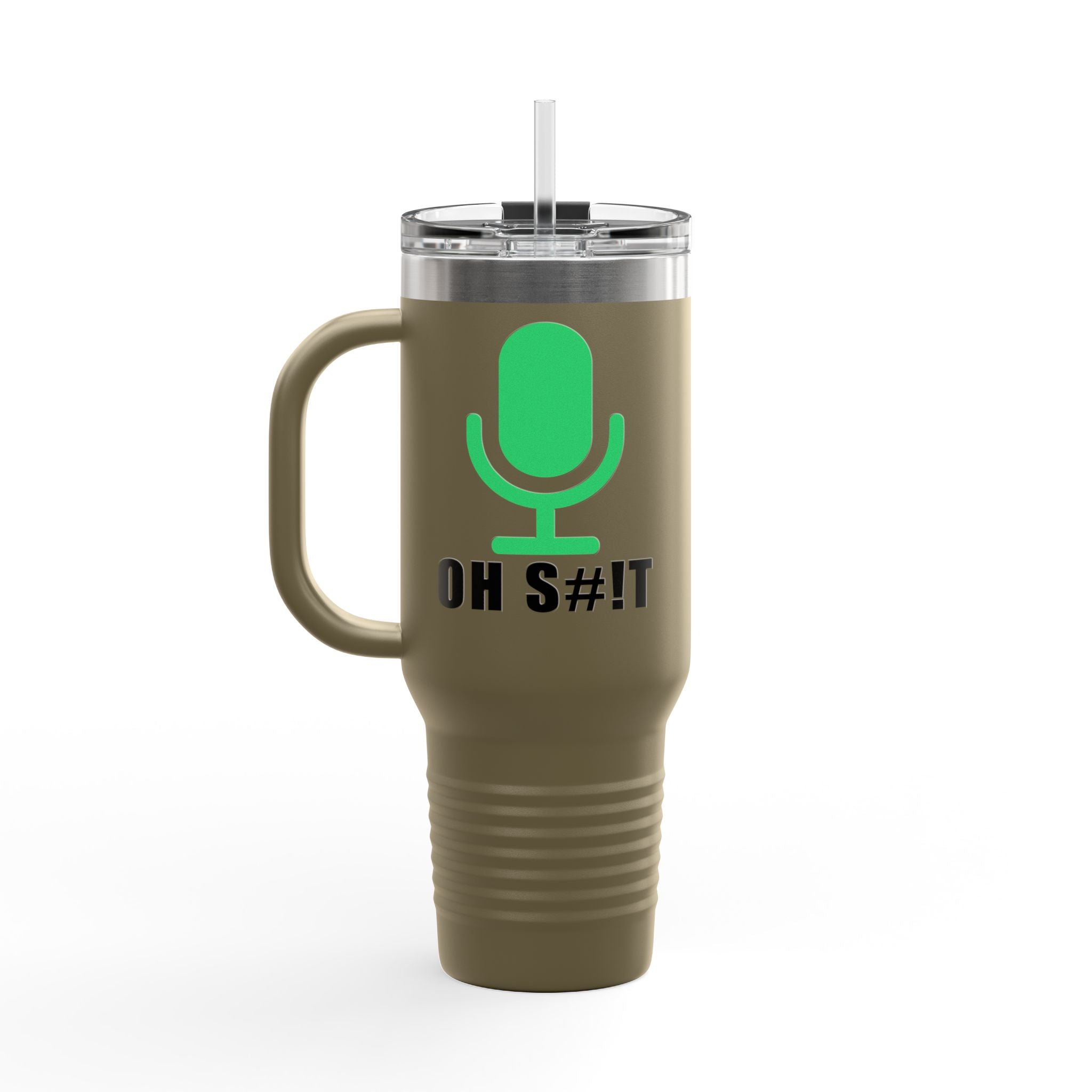 OH S#!T Travel Mug – Hot Mic Zoom Meeting Horror Tumbler