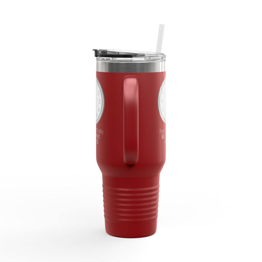5 O’Clock Daily Goal Travel Mug – Dark Humor Office Survival Tumbler