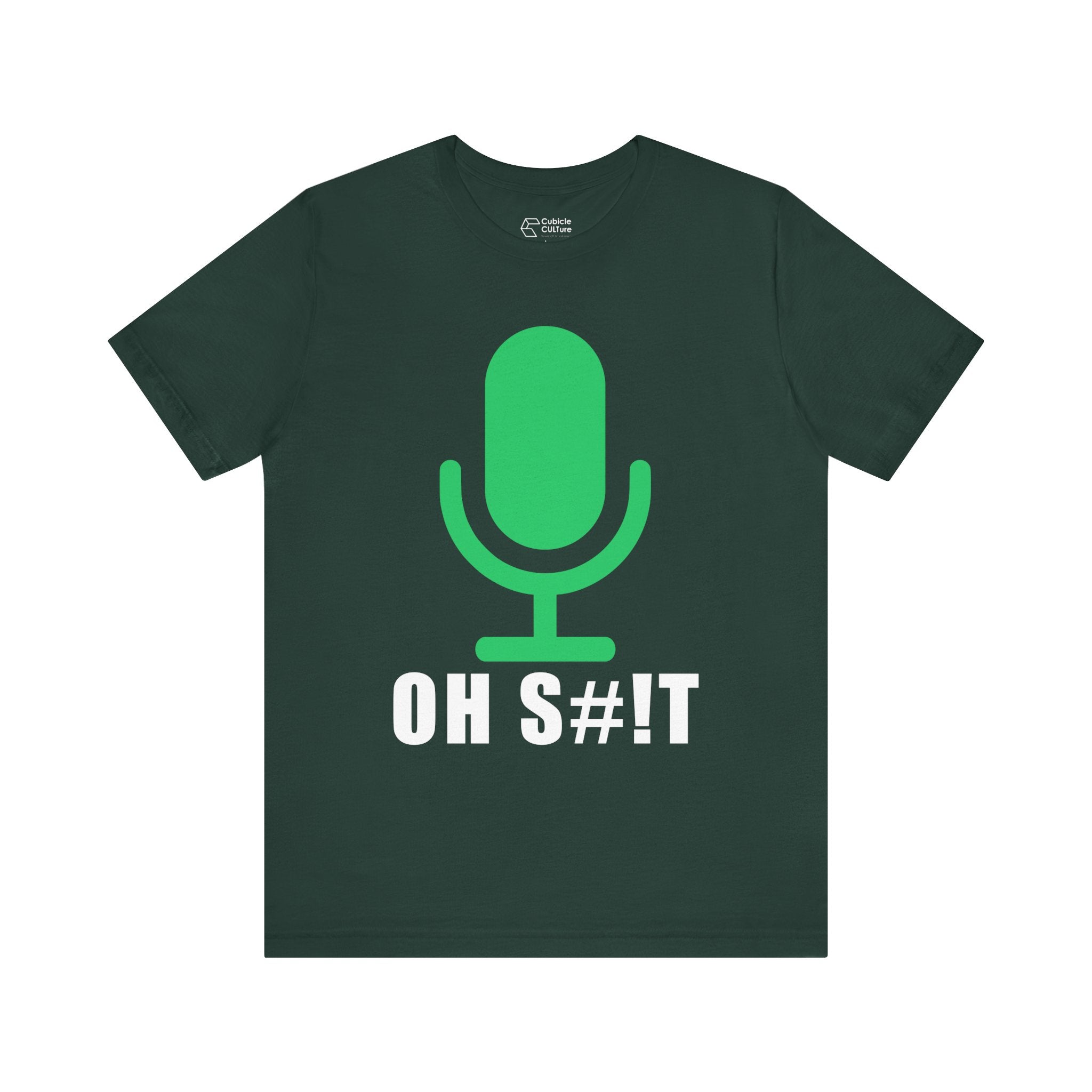 OH S#!T T-Shirt – Hot Mic Zoom Meeting Horror Graphic Tee