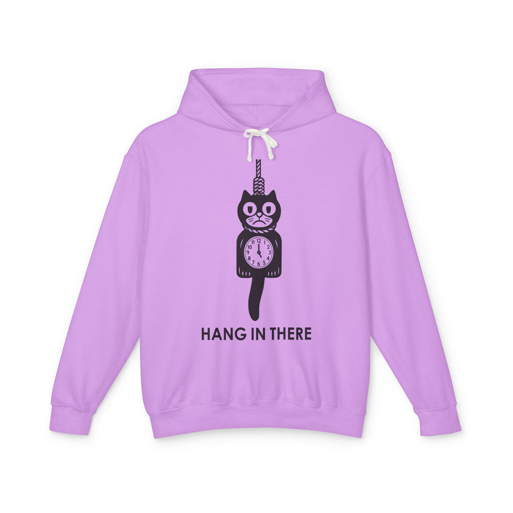 Hang In There Hoodie – Dark Humor Cat Clock Parody Sweatshirt