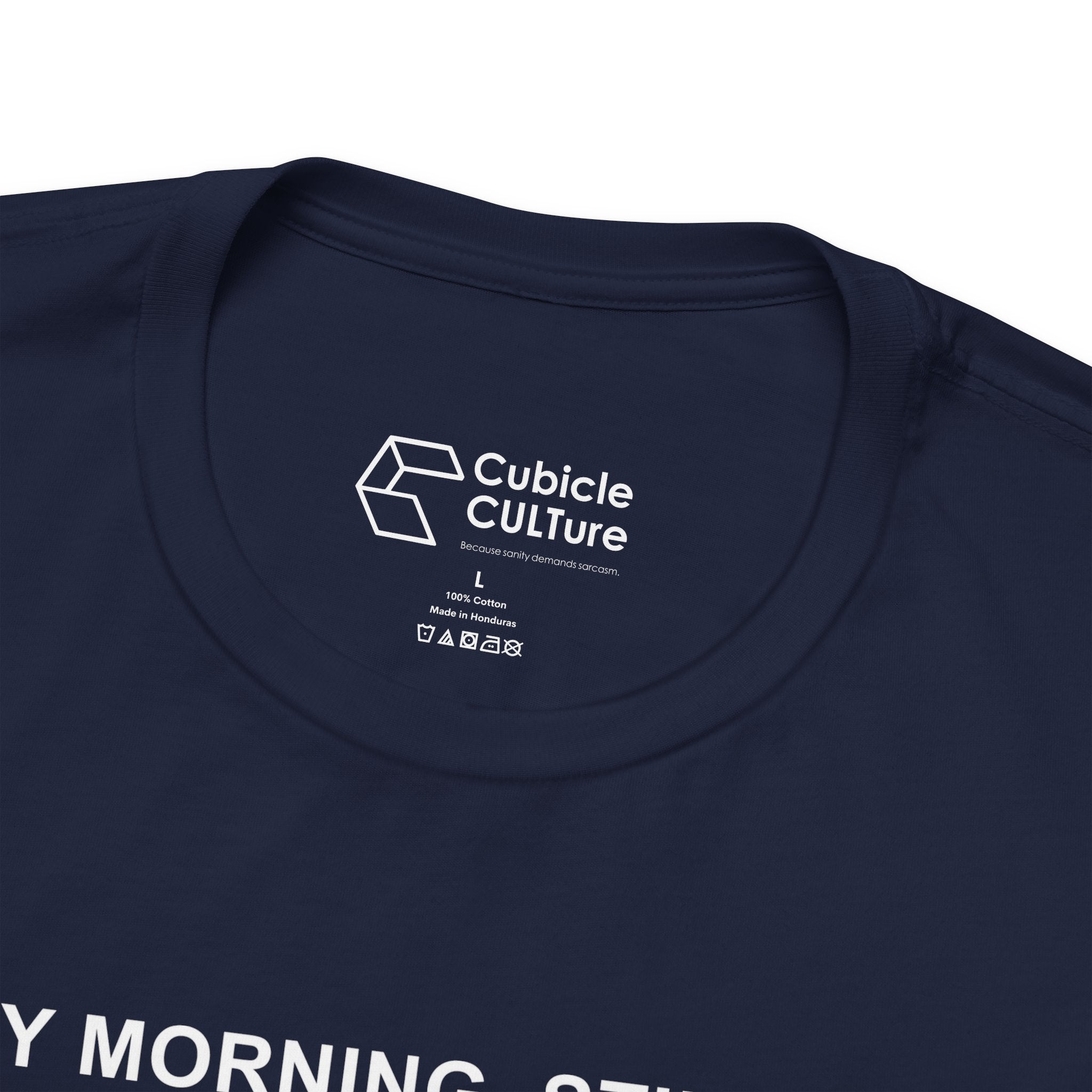 Every Morning — Clocking into Hell T-Shirt – Cliffverse Office Humor Graphic Tee for Corporate Survivors