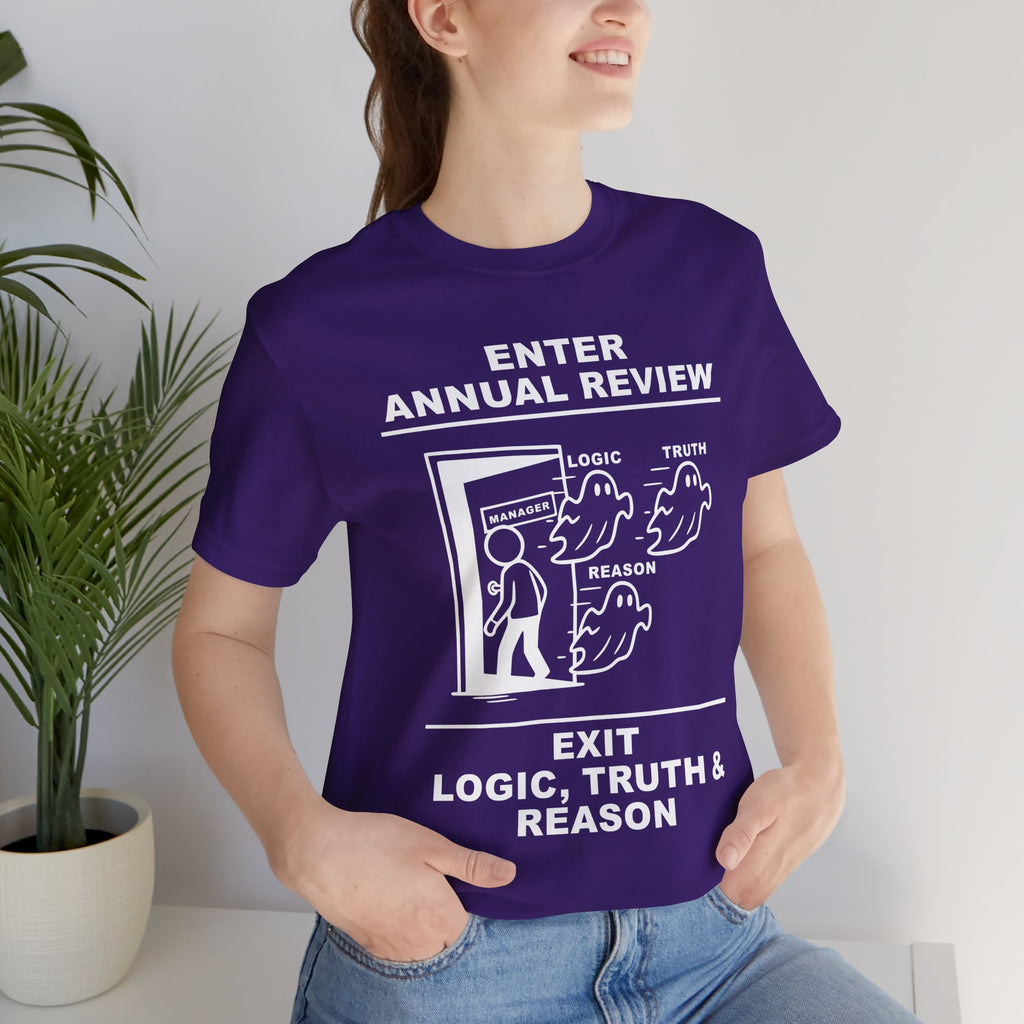 Annual Review T-Shirt – Cliffverse Office Humor Graphic Tee for Corporate Survivors