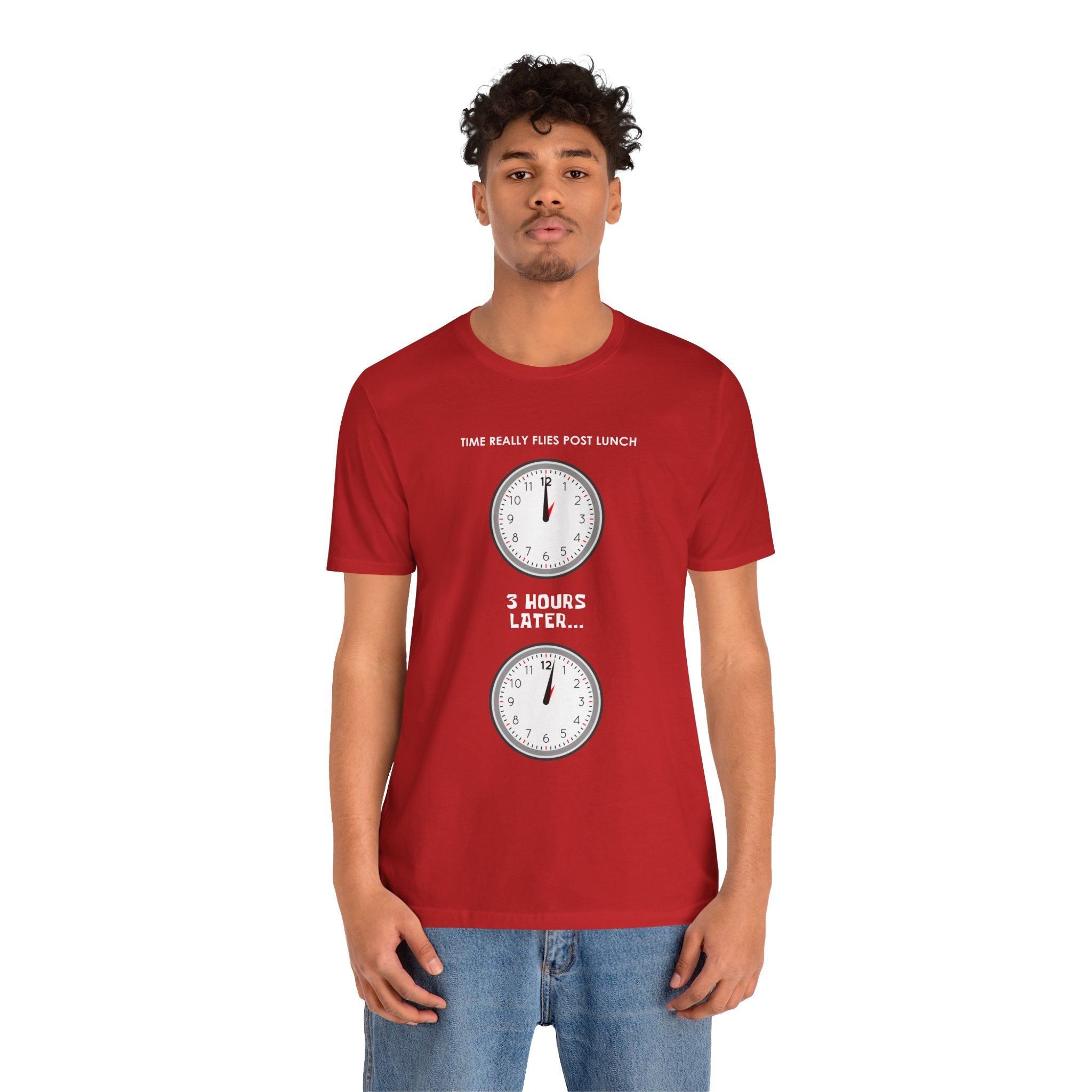 Post Lunch Woe T-Shirt – Dark Humor Afternoon Slump Graphic Tee