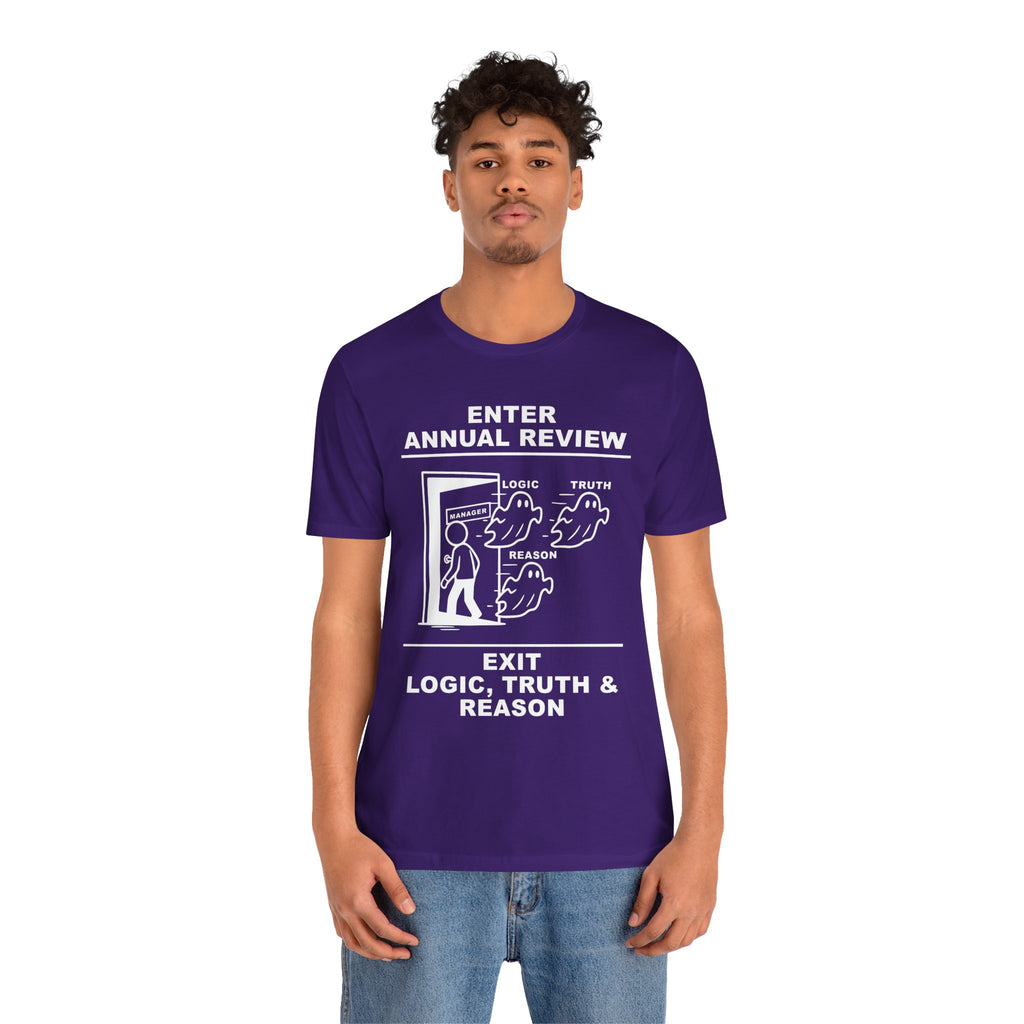 Annual Review T-Shirt – Cliffverse Office Humor Graphic Tee for Corporate Survivors
