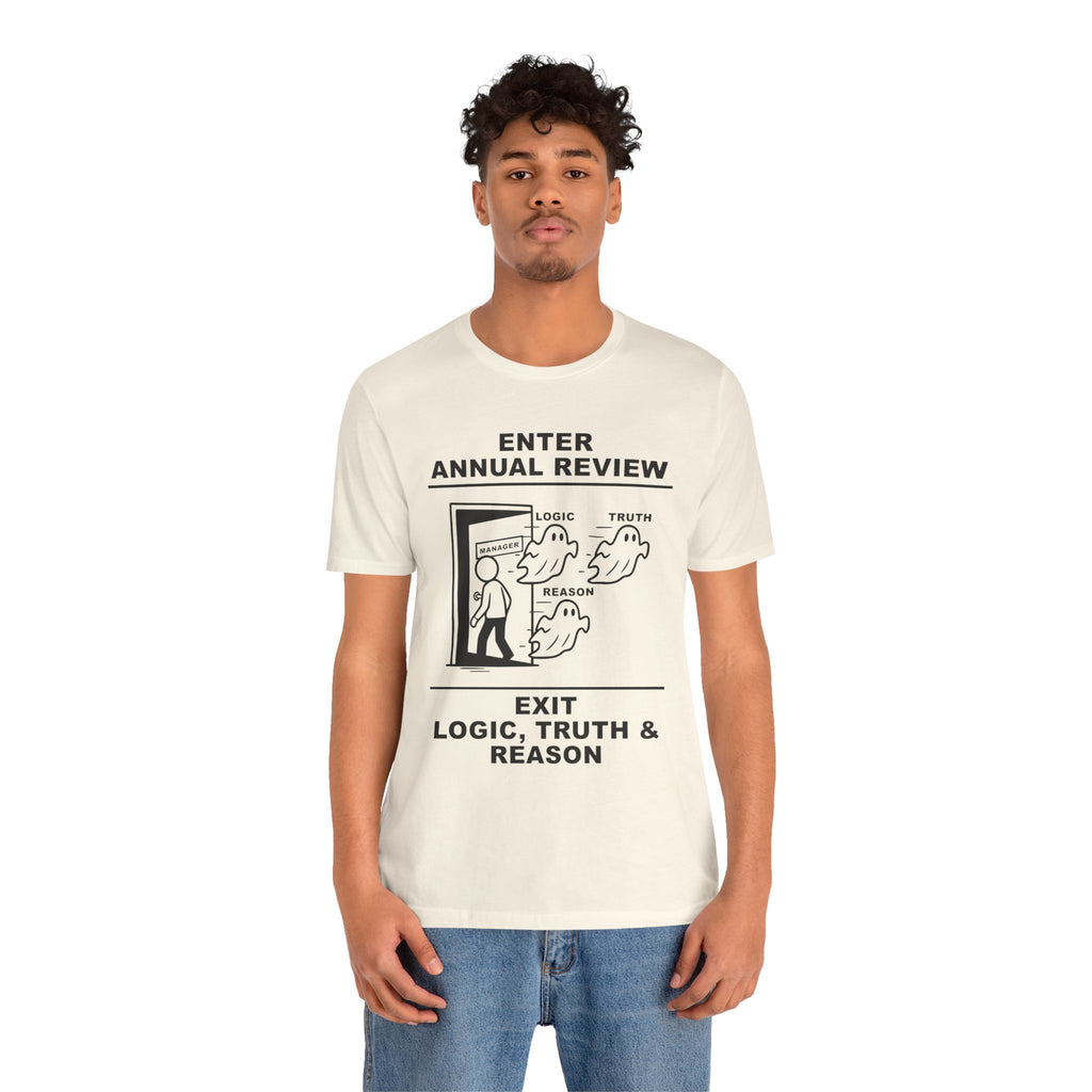 Annual Review T-Shirt – Cliffverse Office Humor Graphic Tee for Corporate Survivors