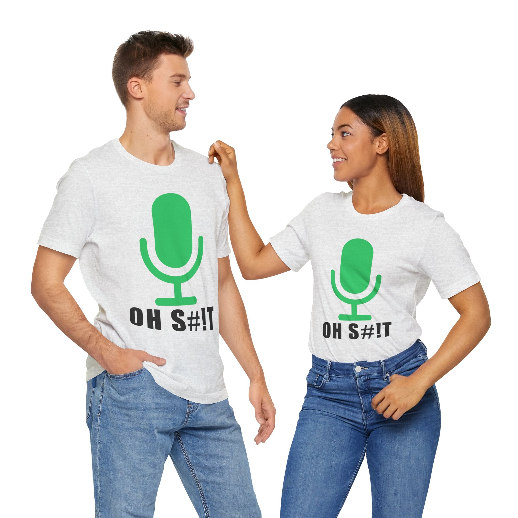 OH S#!T T-Shirt – Hot Mic Zoom Meeting Horror Graphic Tee