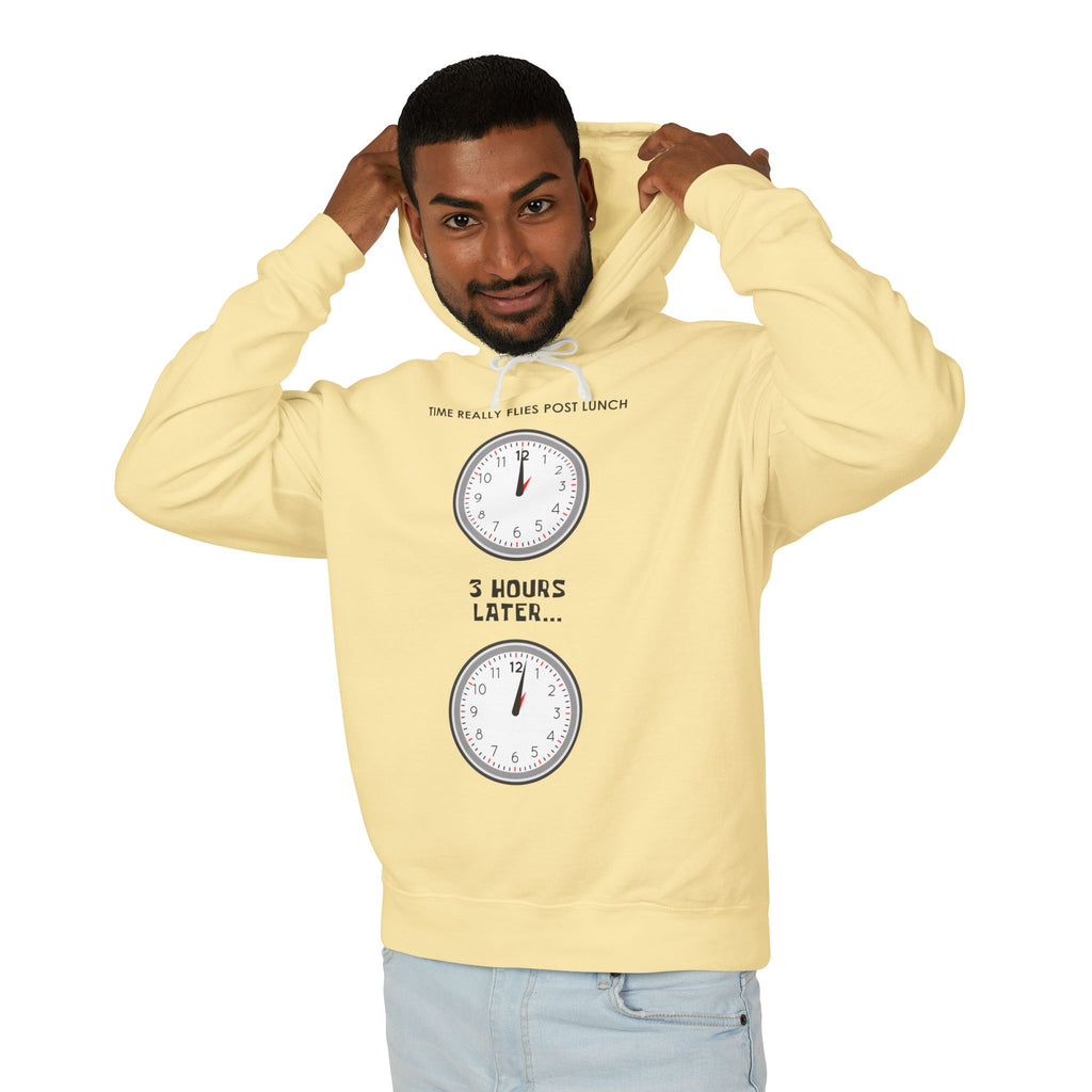 Post Lunch Woe Hoodie – Dark Humor Office Survival Sweatshirt
