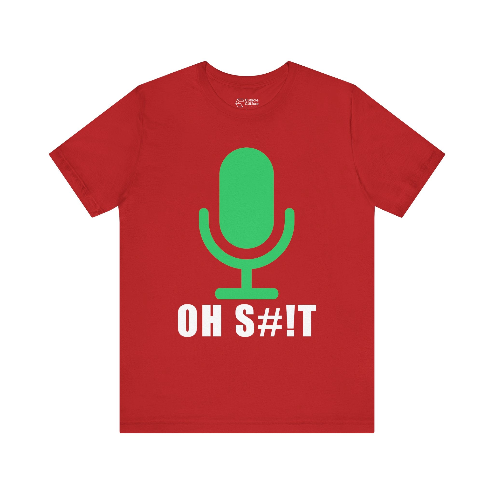 OH S#!T T-Shirt – Hot Mic Zoom Meeting Horror Graphic Tee