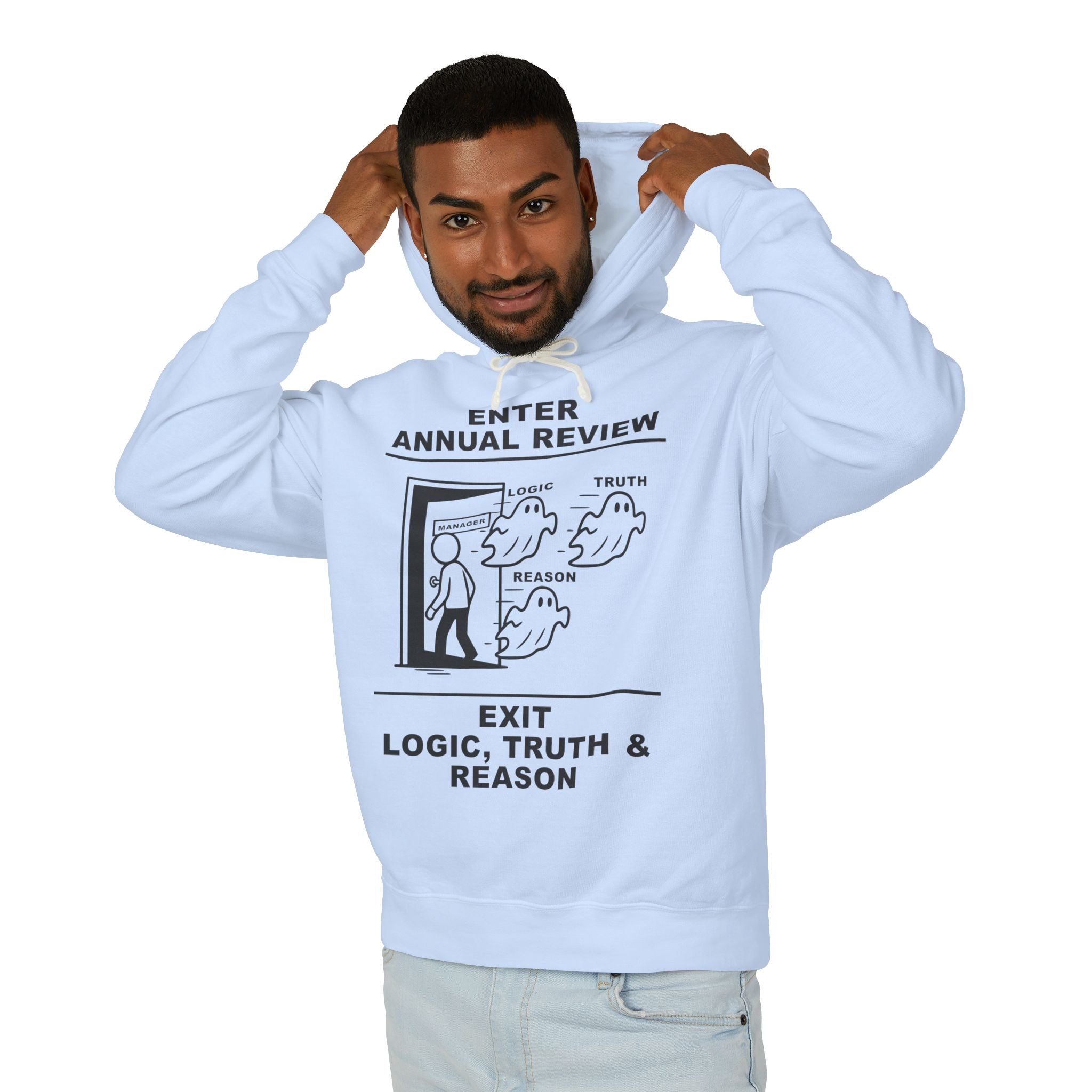 Annual Review Hoodie – Cliffverse Office Humor Hoodie for Corporate Survivors