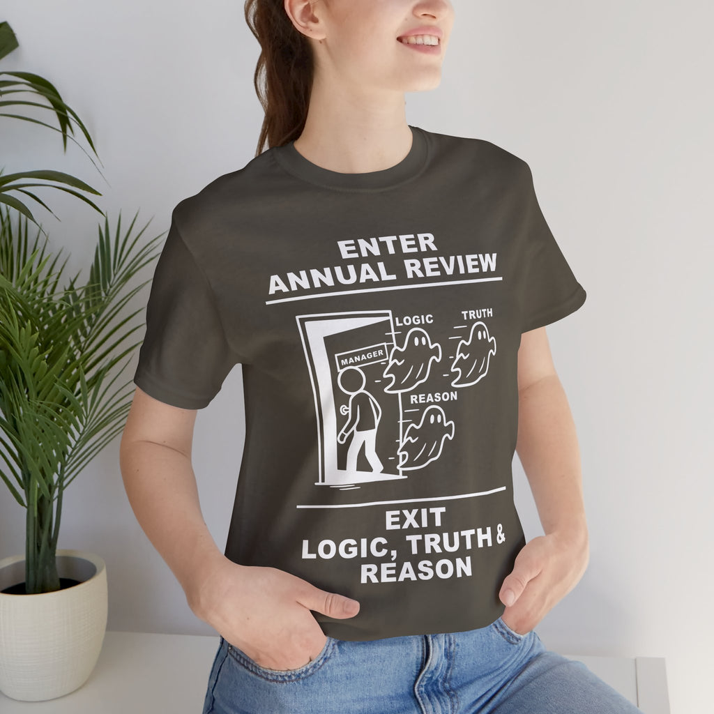 Annual Review T-Shirt – Cliffverse Office Humor Graphic Tee for Corporate Survivors
