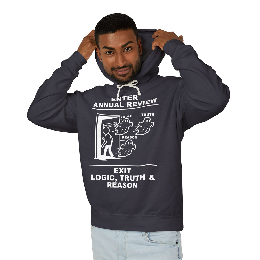 Annual Review Hoodie – Cliffverse Office Humor Hoodie for Corporate Survivors