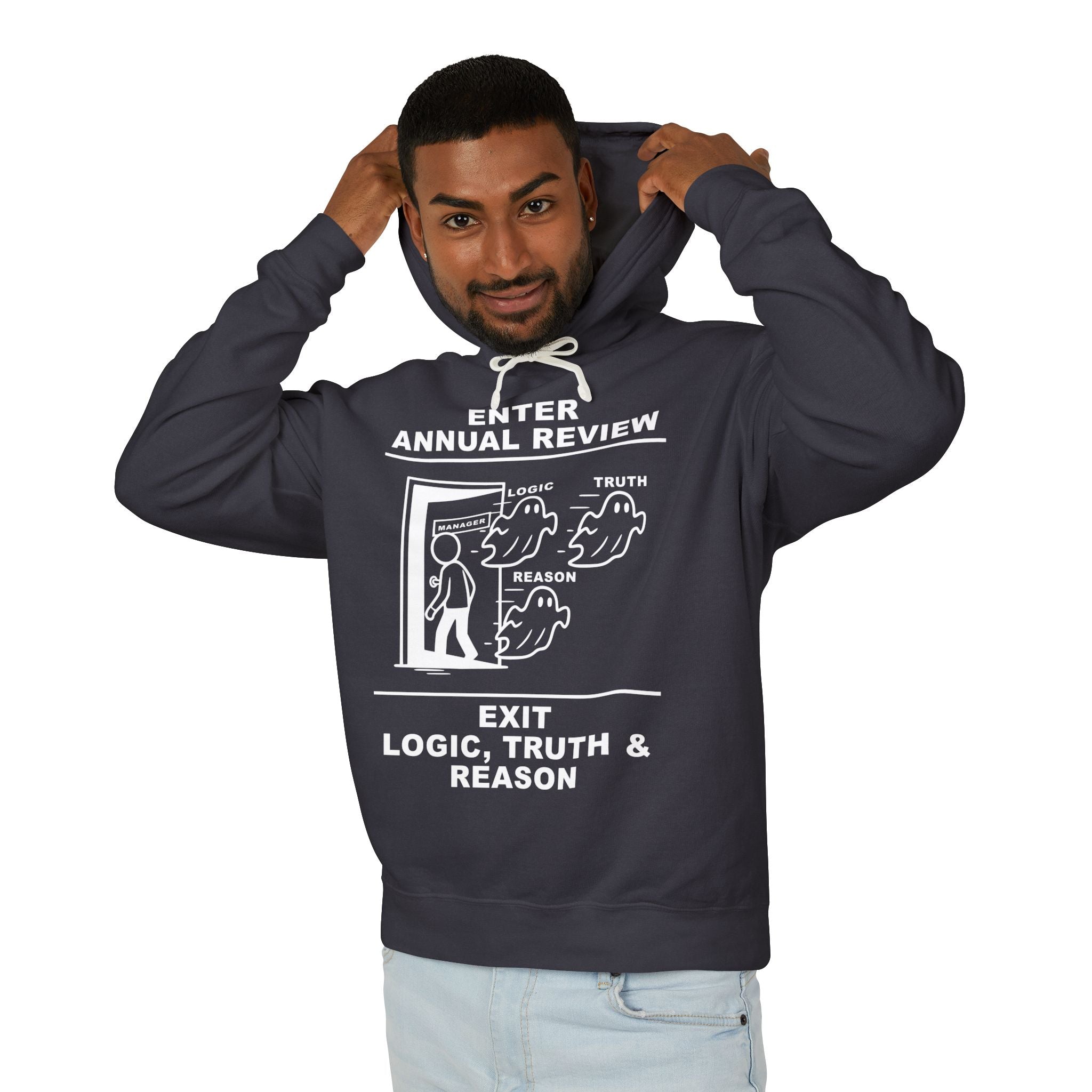 Annual Review Hoodie – Cliffverse Office Humor Hoodie for Corporate Survivors