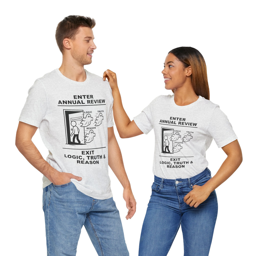 Annual Review T-Shirt – Cliffverse Office Humor Graphic Tee for Corporate Survivors
