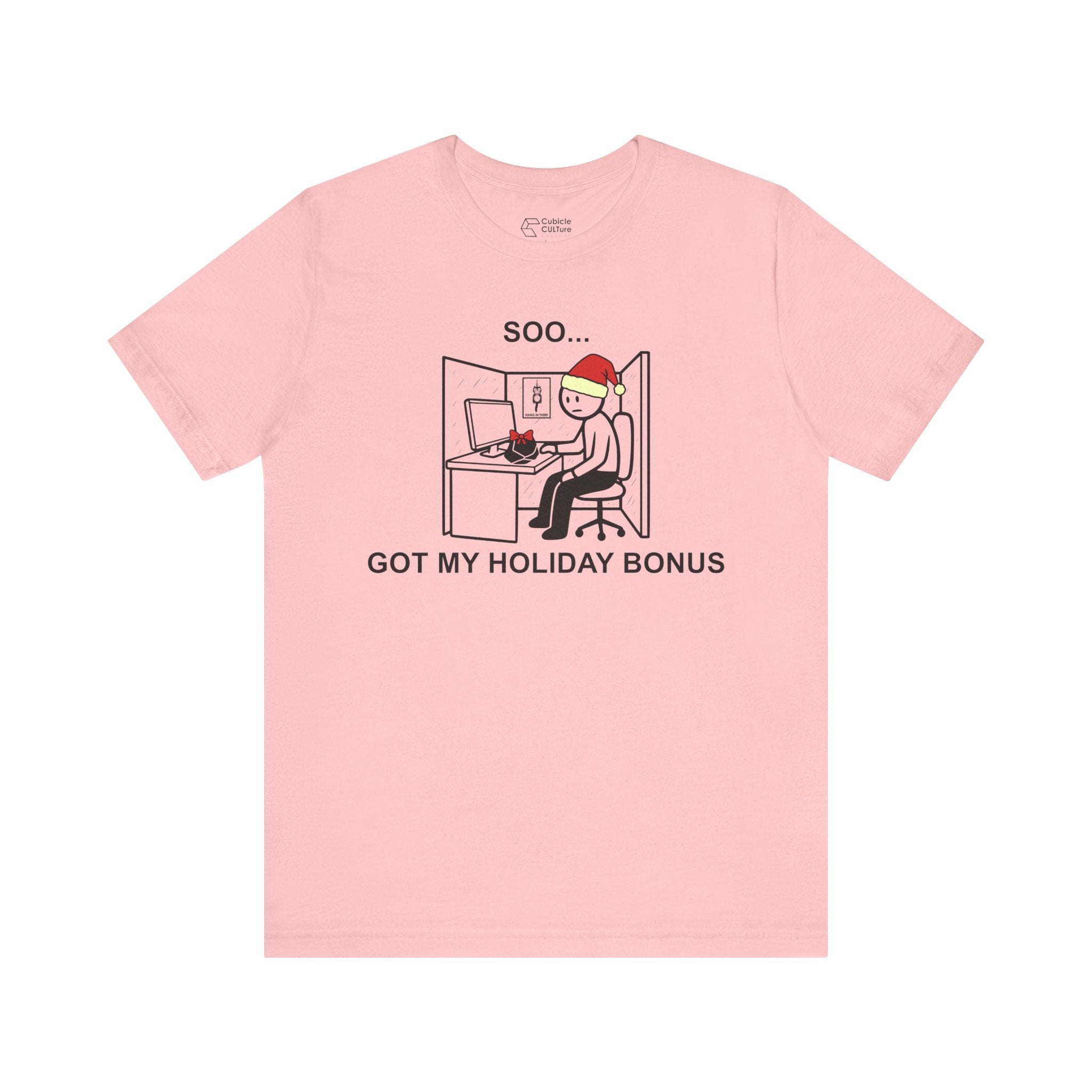 Holiday Bonus Comic T-Shirt – Cliffverse Dark Corporate Humor Christmas Graphic Tee