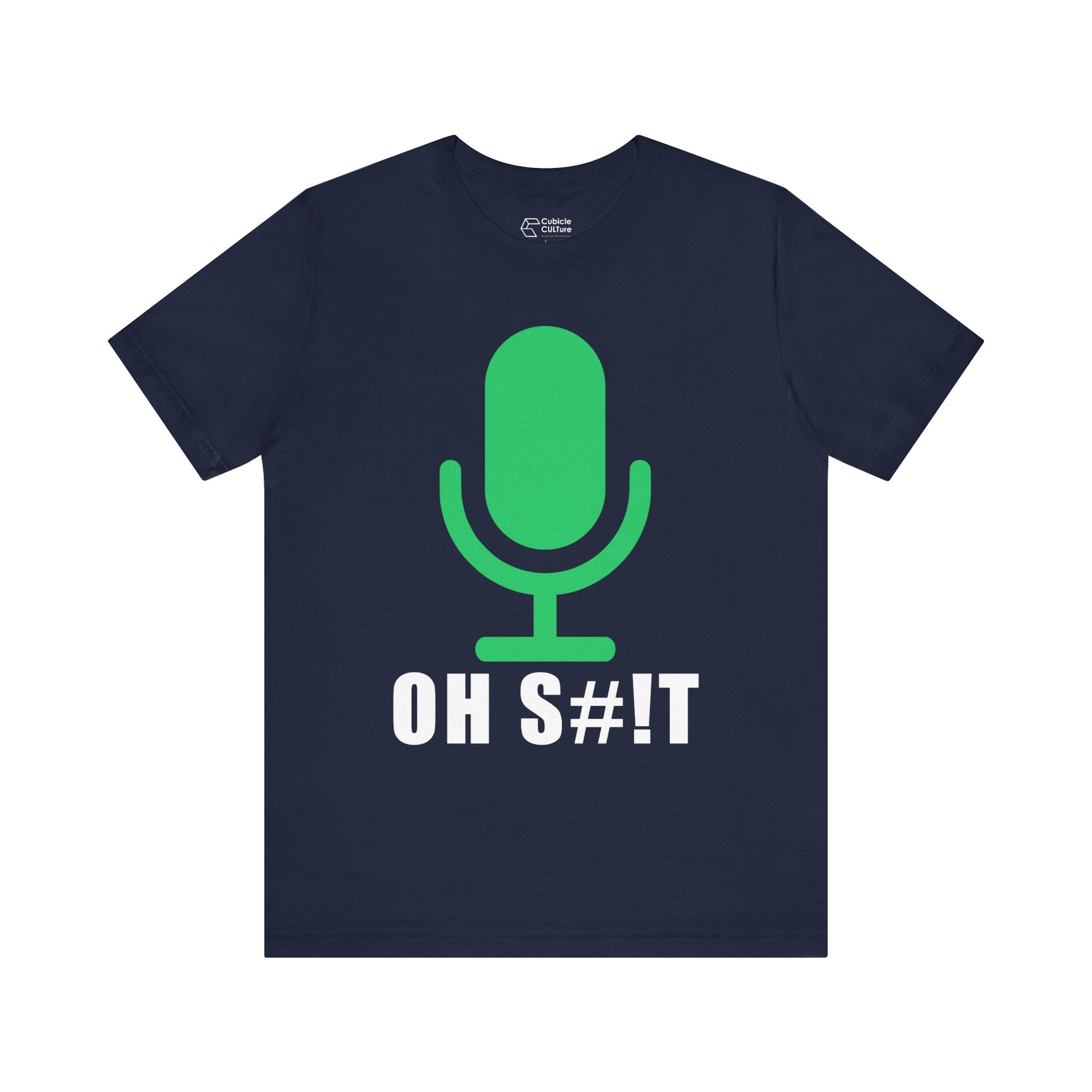 OH S#!T T-Shirt – Hot Mic Zoom Meeting Horror Graphic Tee
