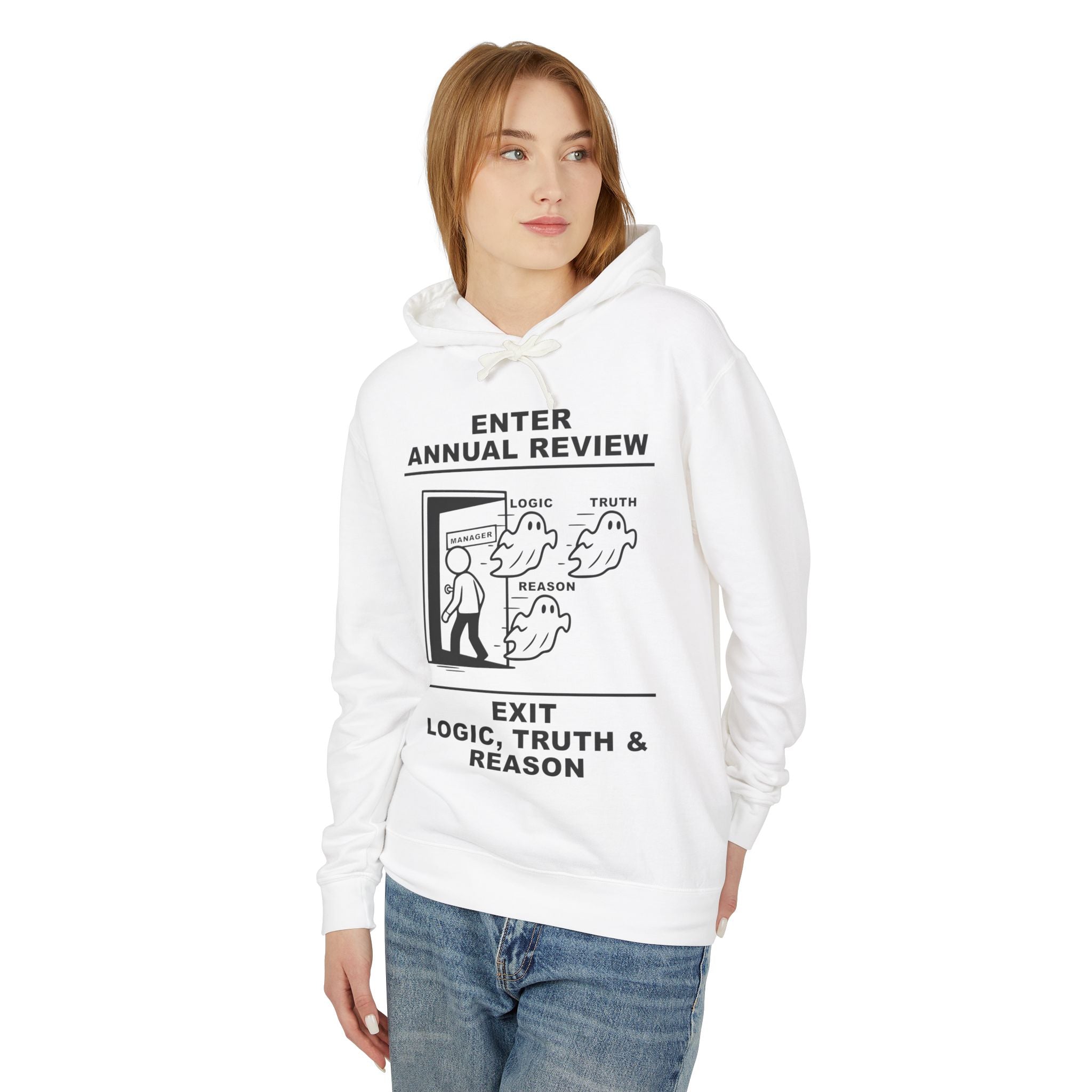 Annual Review Hoodie – Cliffverse Office Humor Hoodie for Corporate Survivors
