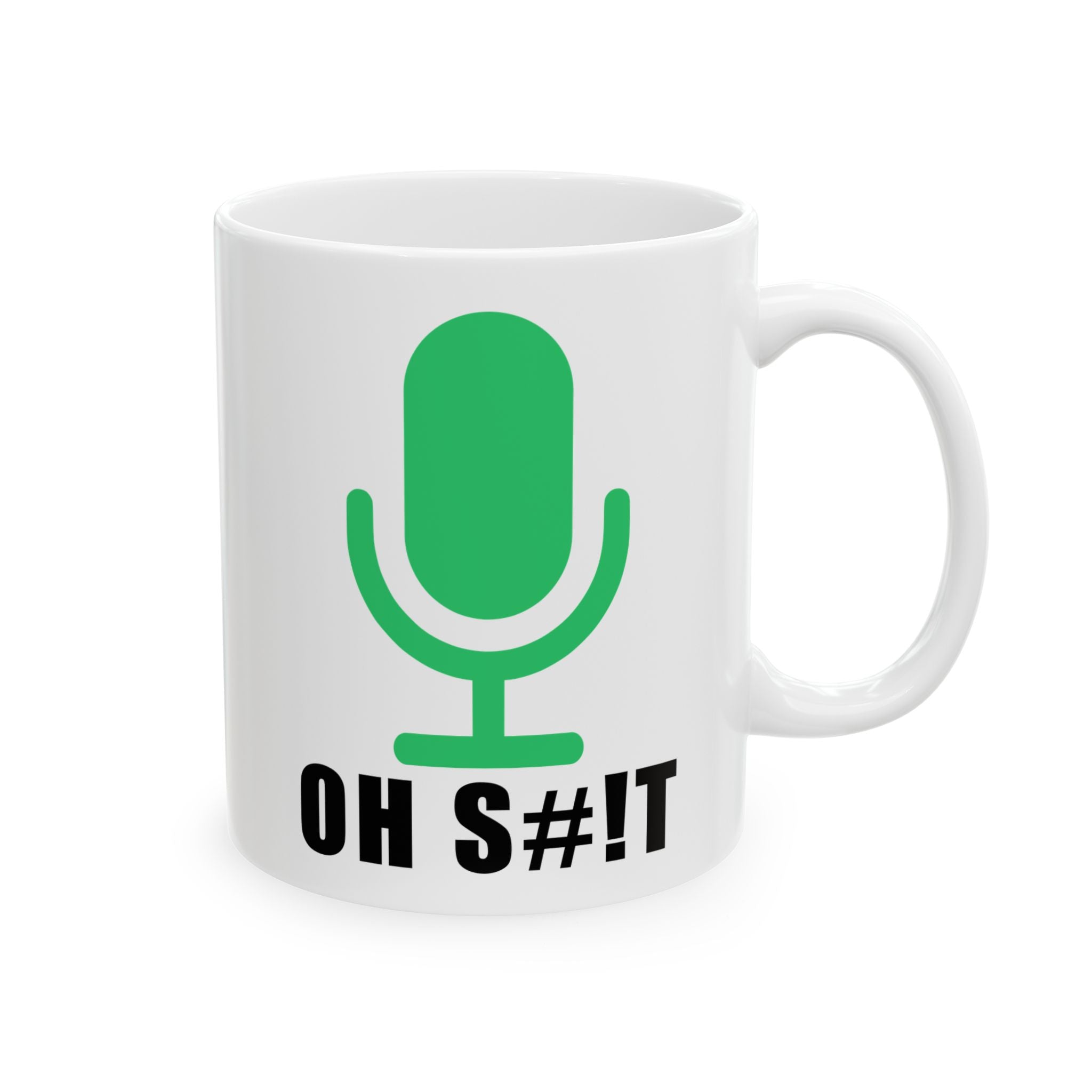 OH S#!T Coffee Mug – Hot Mic Zoom Meeting Horror Cup