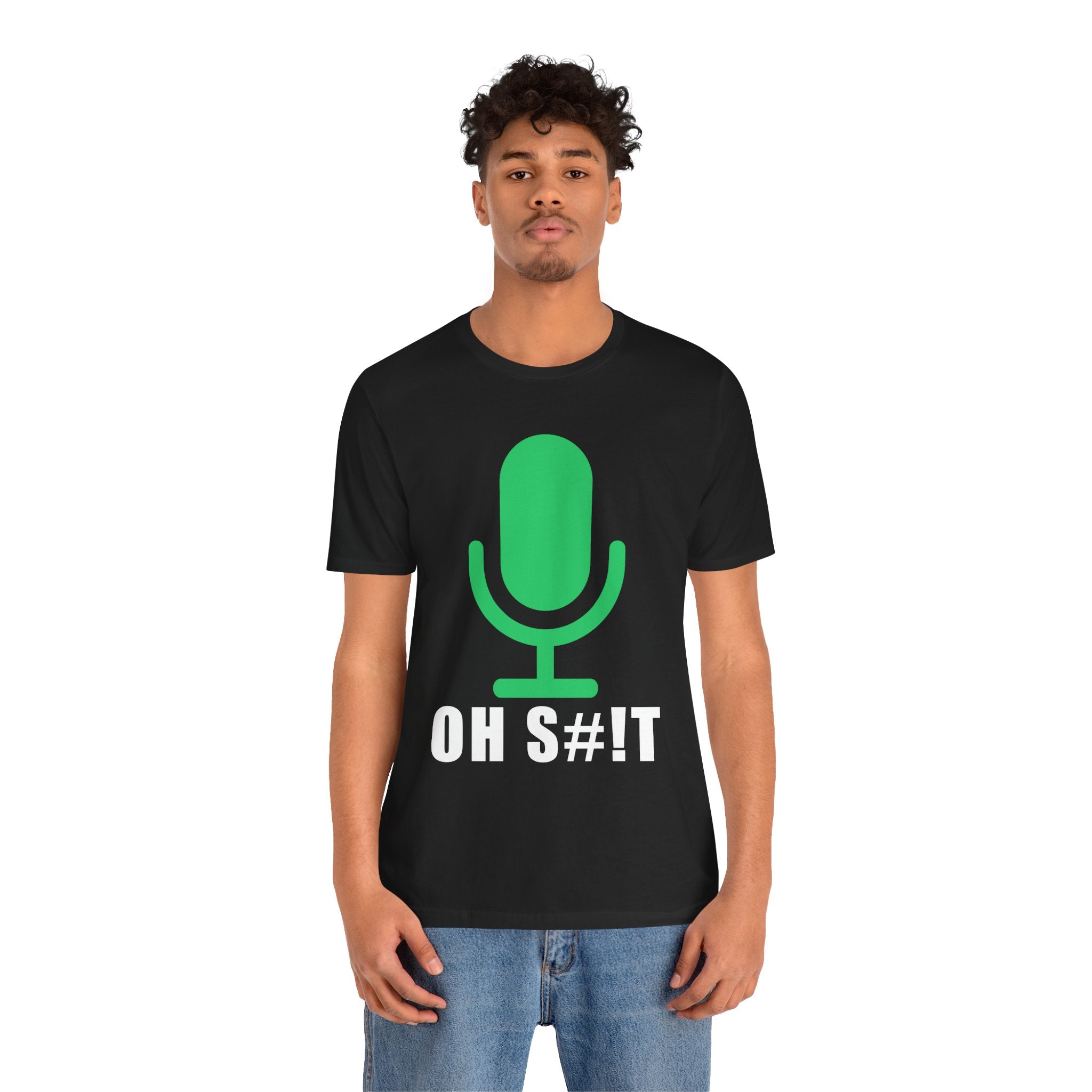 OH S#!T T-Shirt – Hot Mic Zoom Meeting Horror Graphic Tee