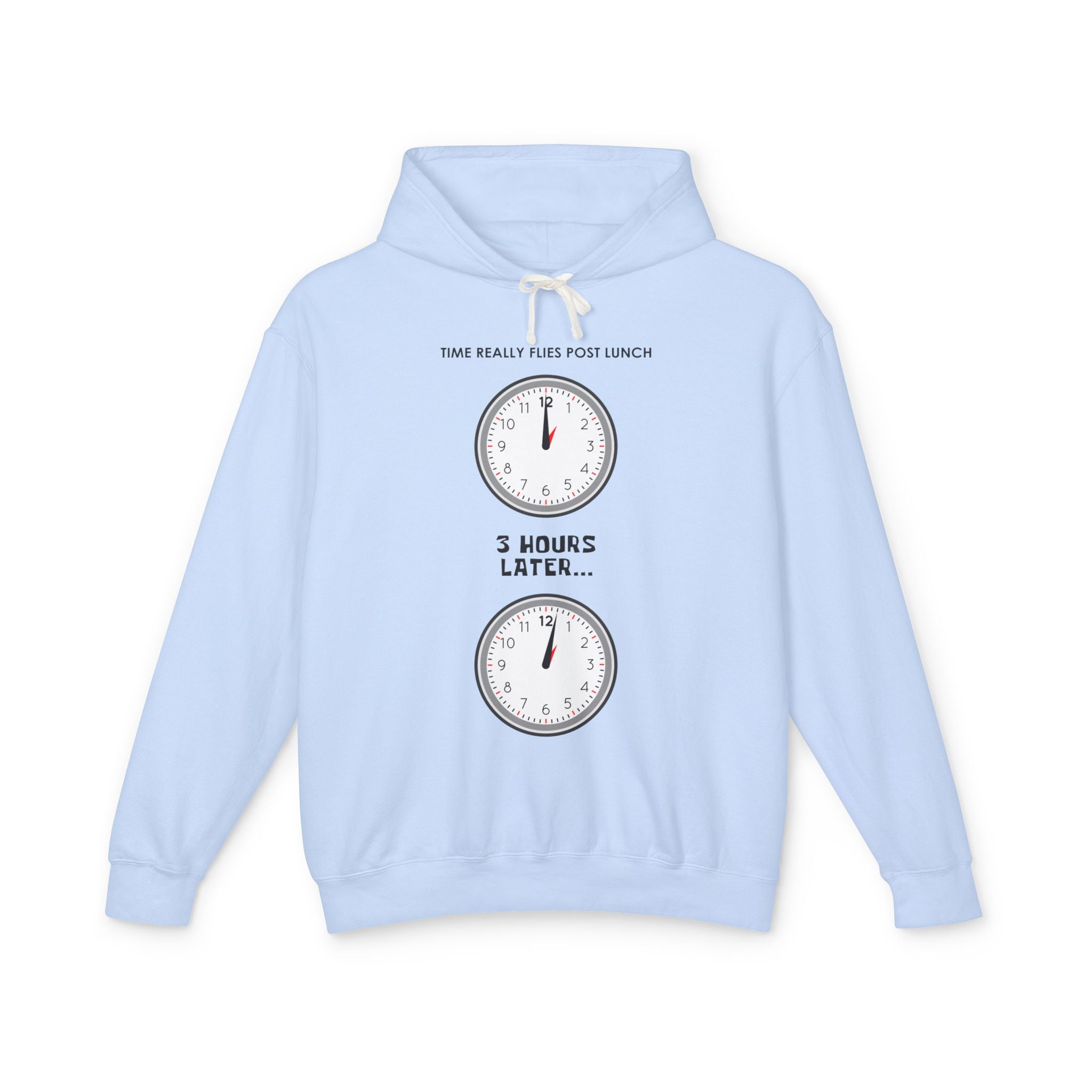 Post Lunch Woe Hoodie – Dark Humor Office Survival Sweatshirt