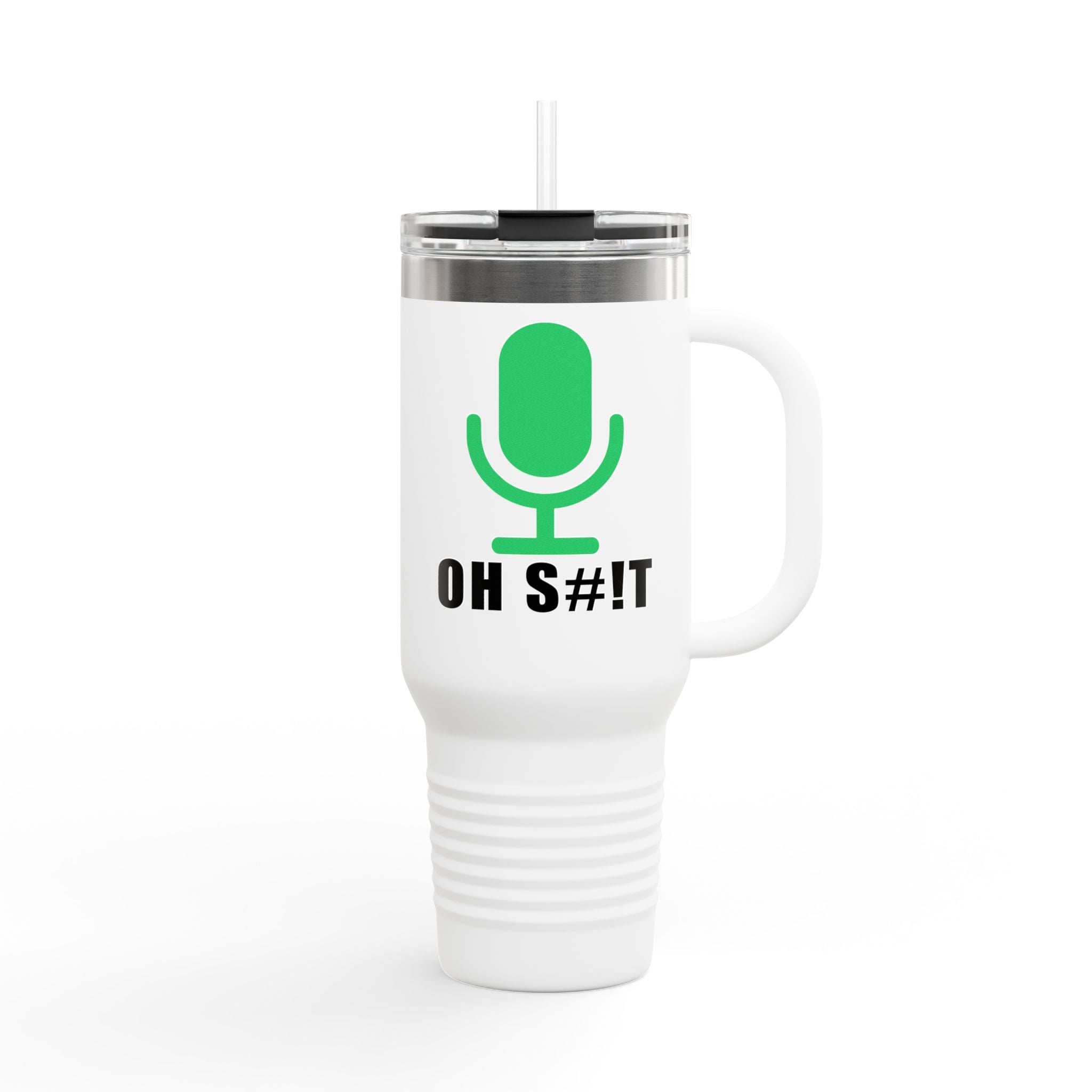 OH S#!T Travel Mug – Hot Mic Zoom Meeting Horror Tumbler