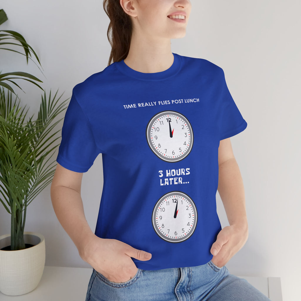 Post Lunch Woe T-Shirt – Dark Humor Afternoon Slump Graphic Tee