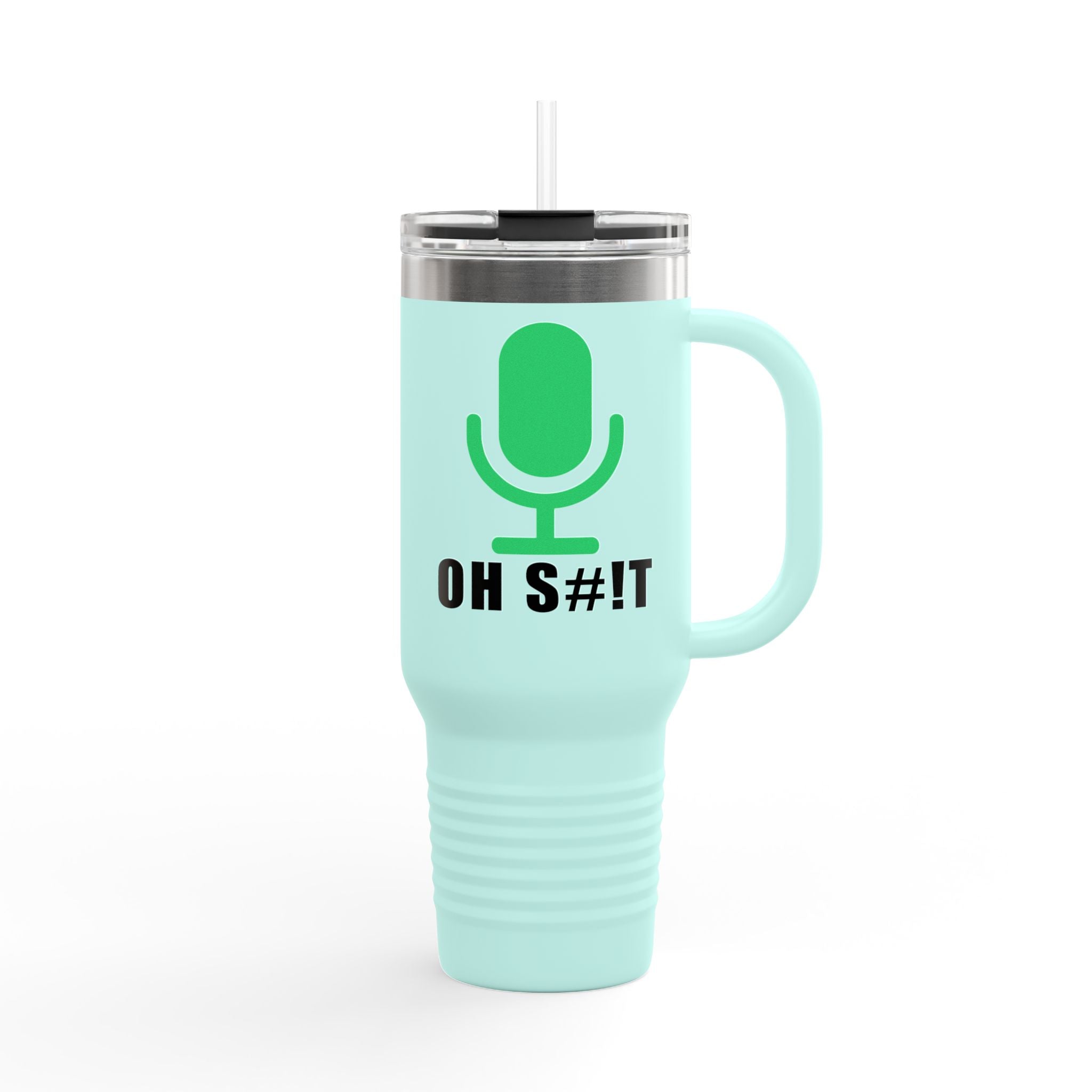 OH S#!T Travel Mug – Hot Mic Zoom Meeting Horror Tumbler