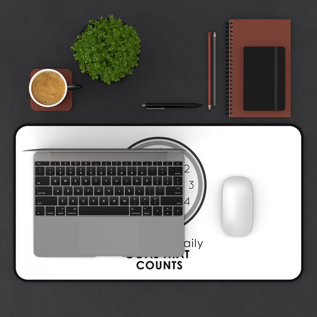 5 O’Clock Daily Goal Mouse Pad – Dark Humor Office Survival Accessory