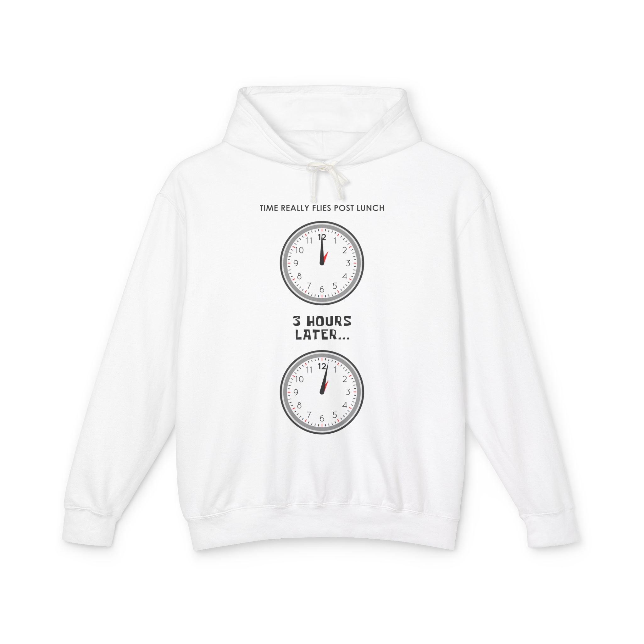 Post Lunch Woe Hoodie – Dark Humor Office Survival Sweatshirt
