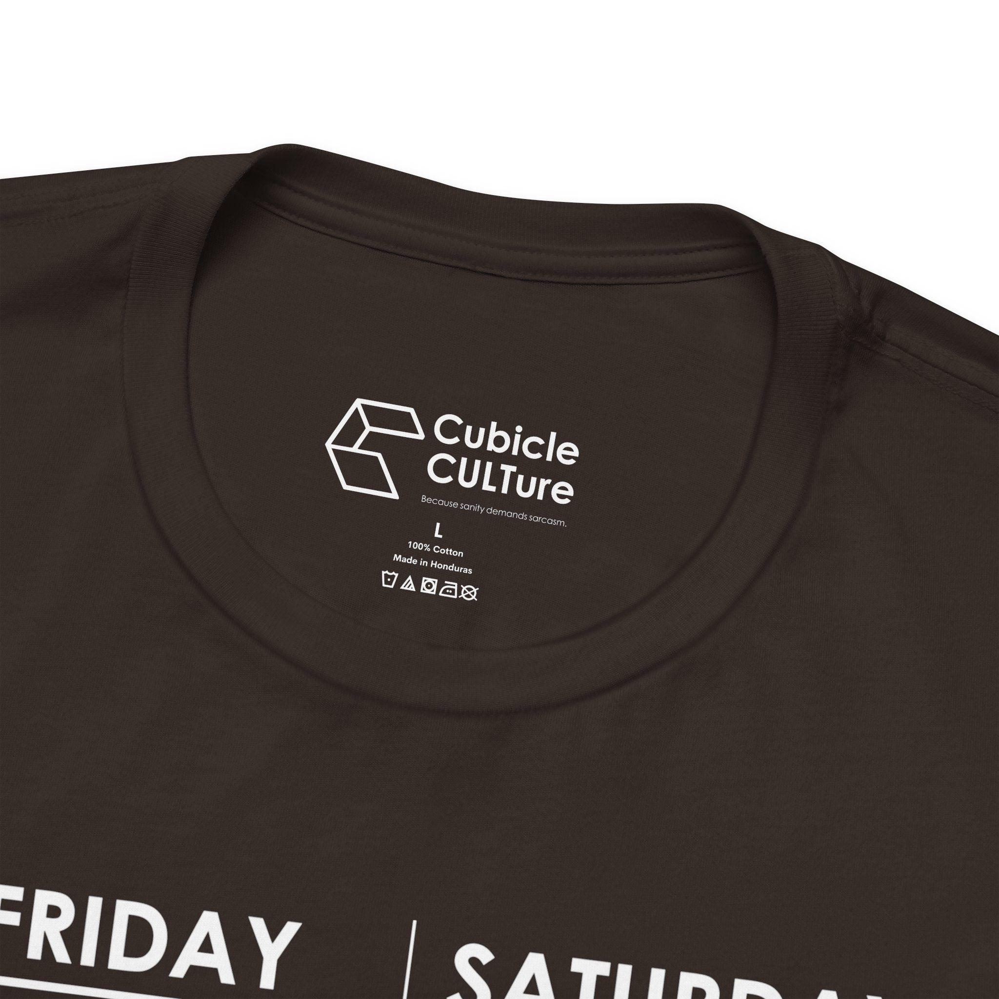 Weekend Cliff Comic T-Shirt – Dark Humor Friday to Monday Survival Graphic Tee