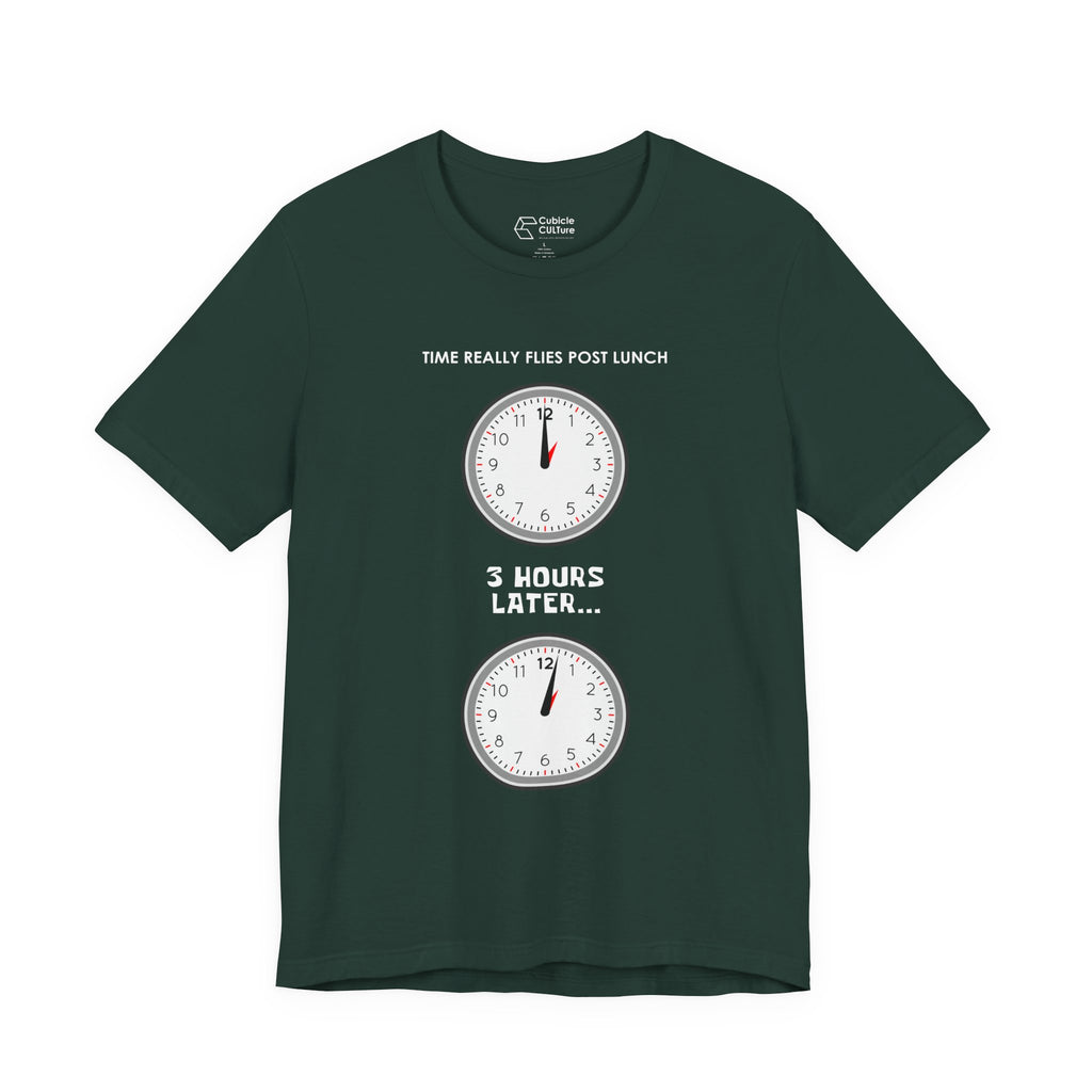 Post Lunch Woe T-Shirt – Dark Humor Afternoon Slump Graphic Tee