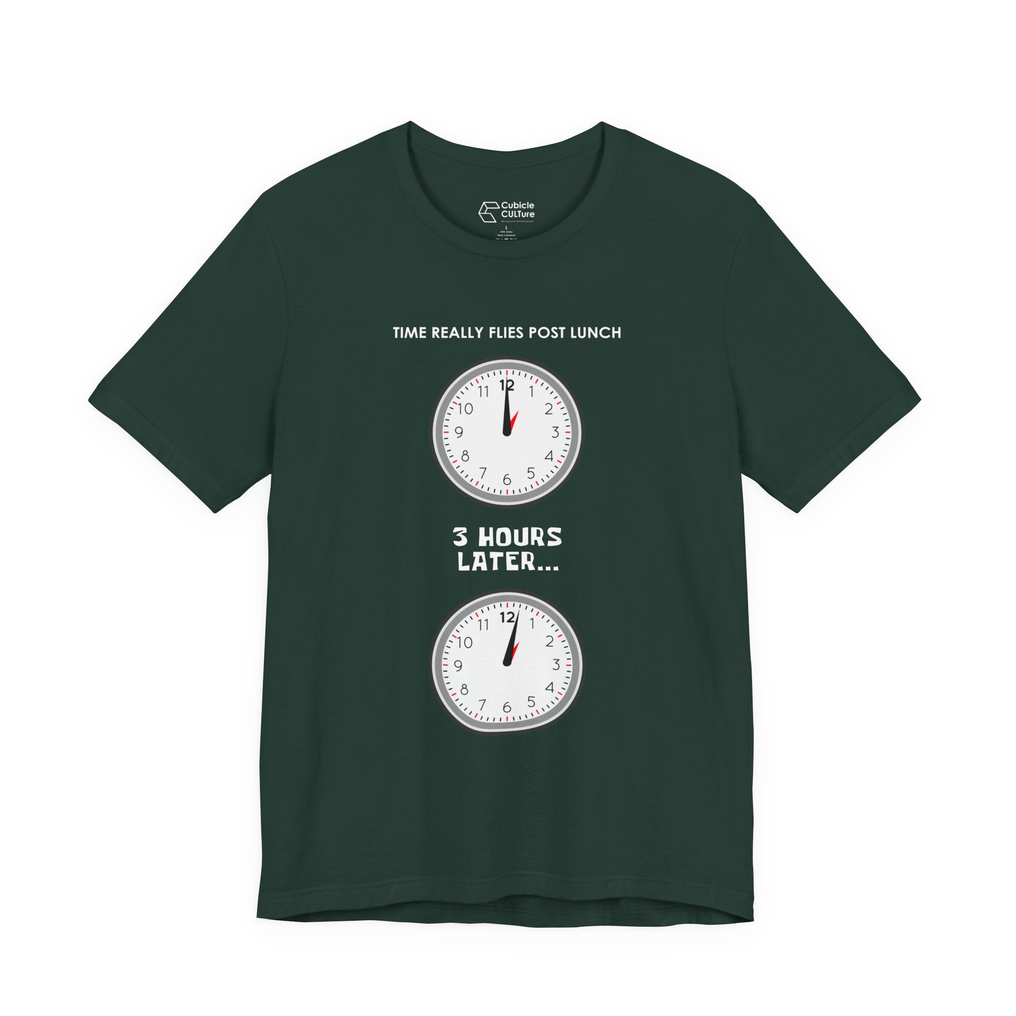 Post Lunch Woe T-Shirt – Dark Humor Afternoon Slump Graphic Tee