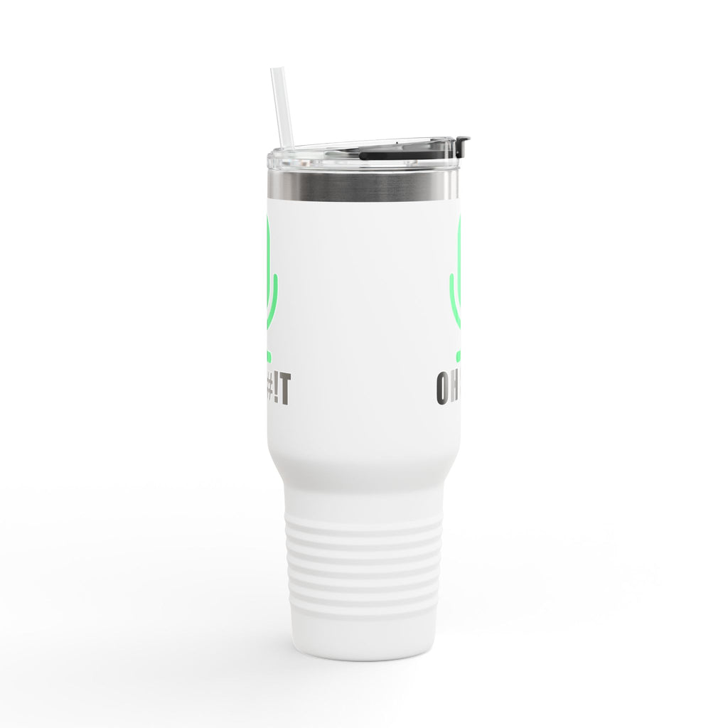 OH S#!T Travel Mug – Hot Mic Zoom Meeting Horror Tumbler