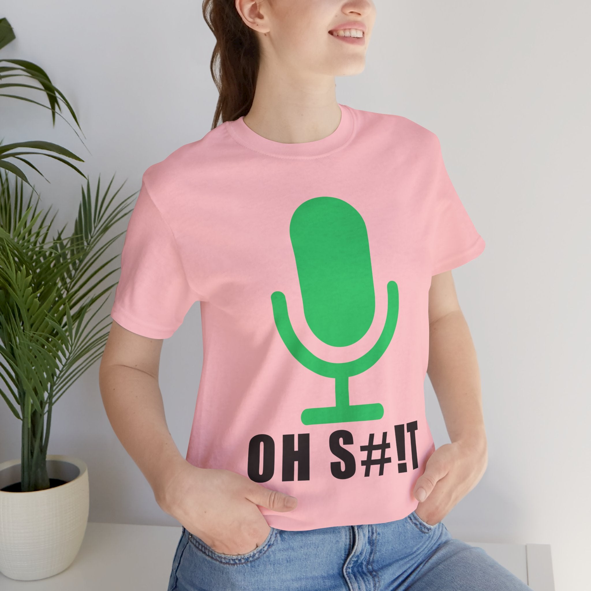 OH S#!T T-Shirt – Hot Mic Zoom Meeting Horror Graphic Tee