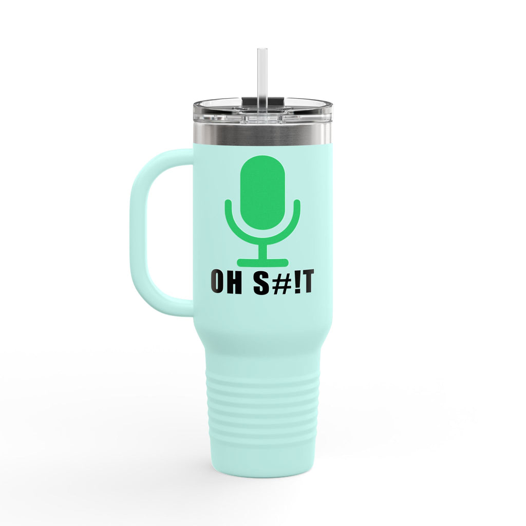 OH S#!T Travel Mug – Hot Mic Zoom Meeting Horror Tumbler