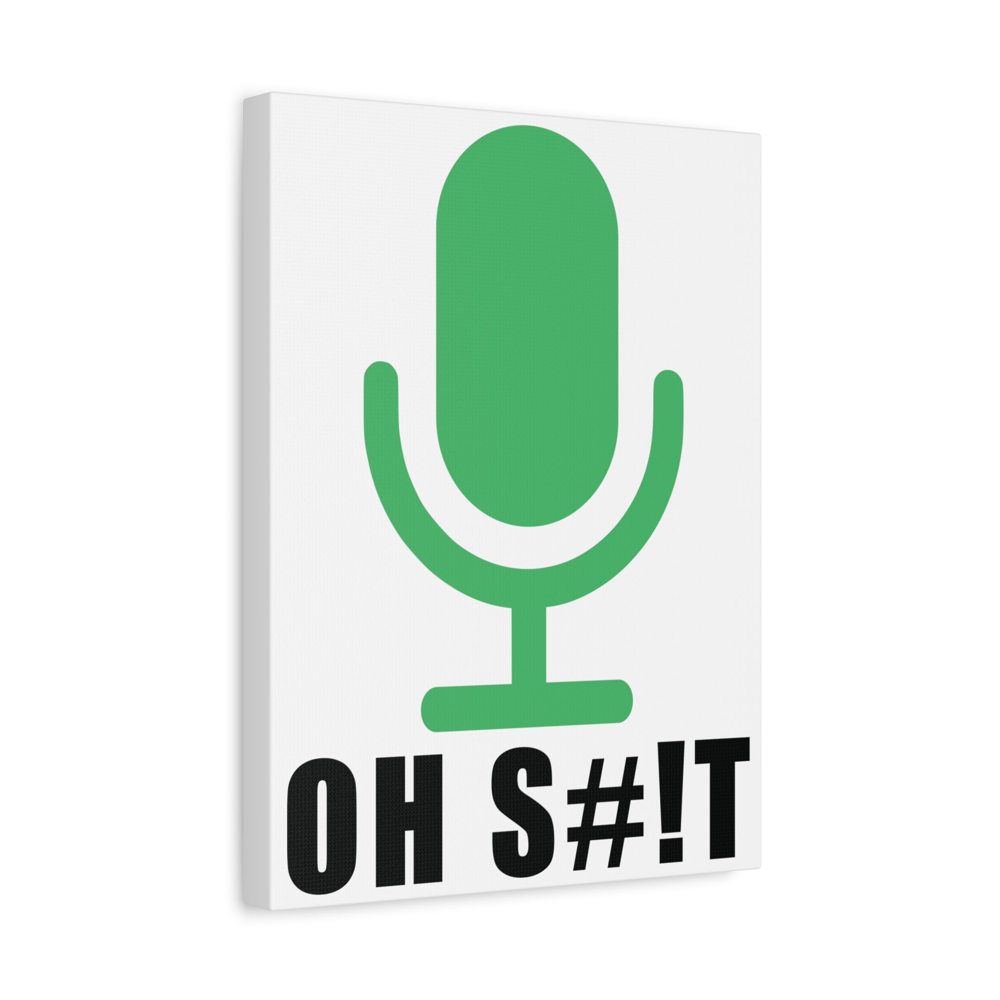 OH S#!T Canvas – Hot Mic Zoom Meeting Horror Office Wall Art
