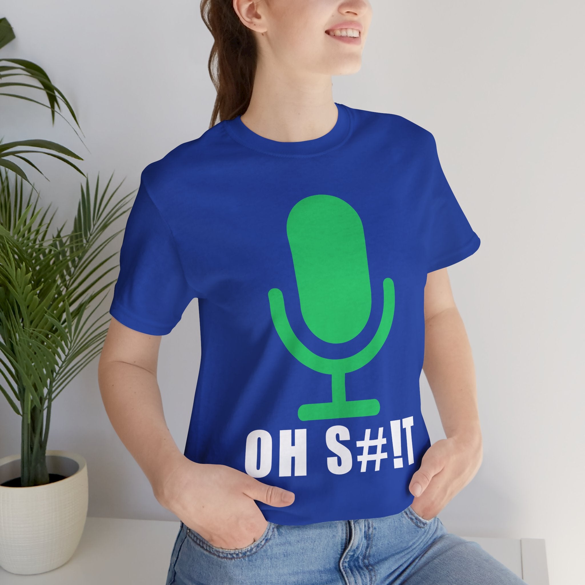 OH S#!T T-Shirt – Hot Mic Zoom Meeting Horror Graphic Tee