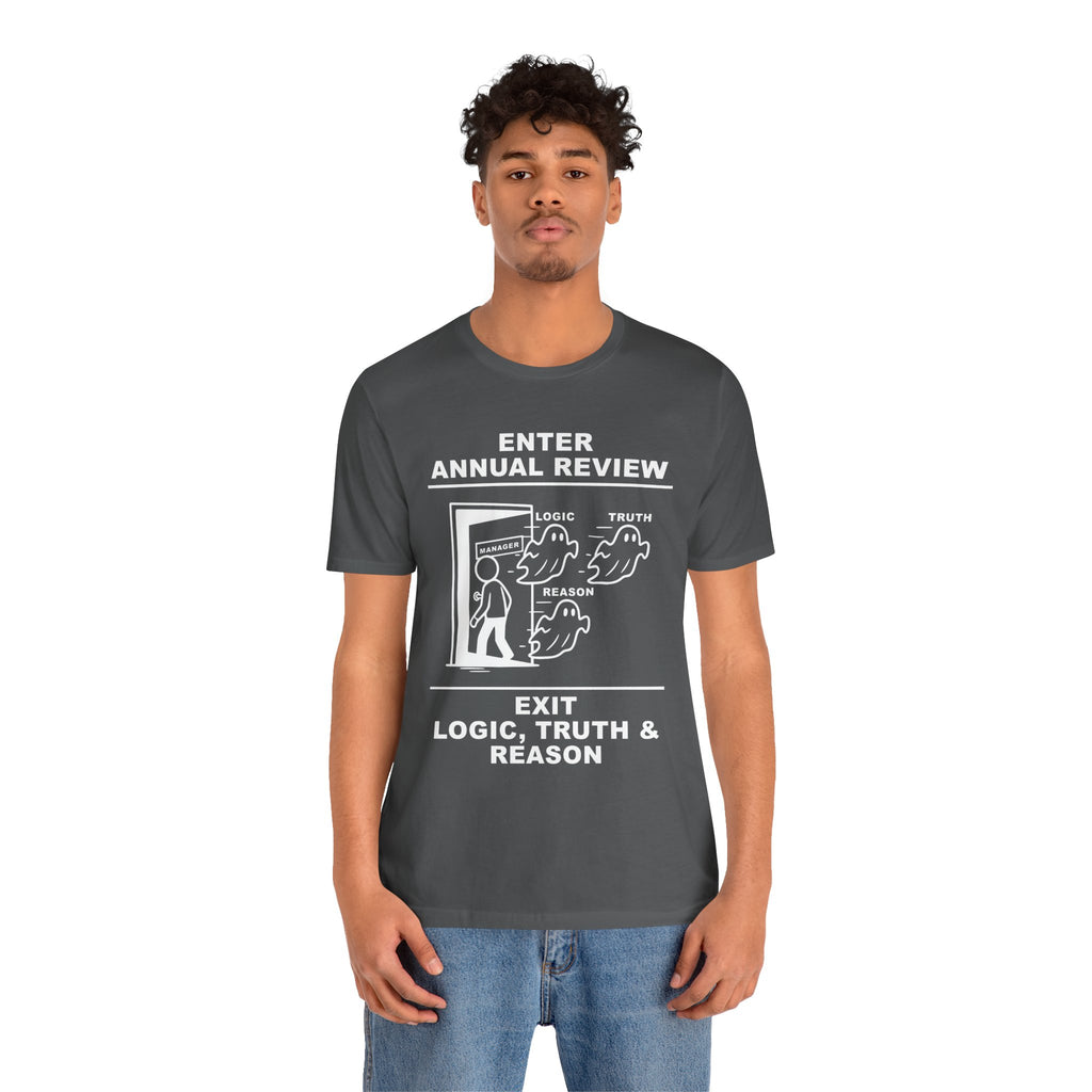 Annual Review T-Shirt – Cliffverse Office Humor Graphic Tee for Corporate Survivors