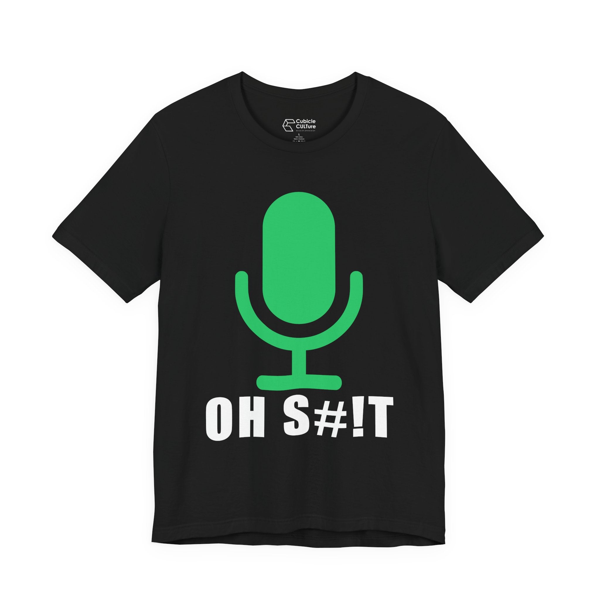 OH S#!T T-Shirt – Hot Mic Zoom Meeting Horror Graphic Tee
