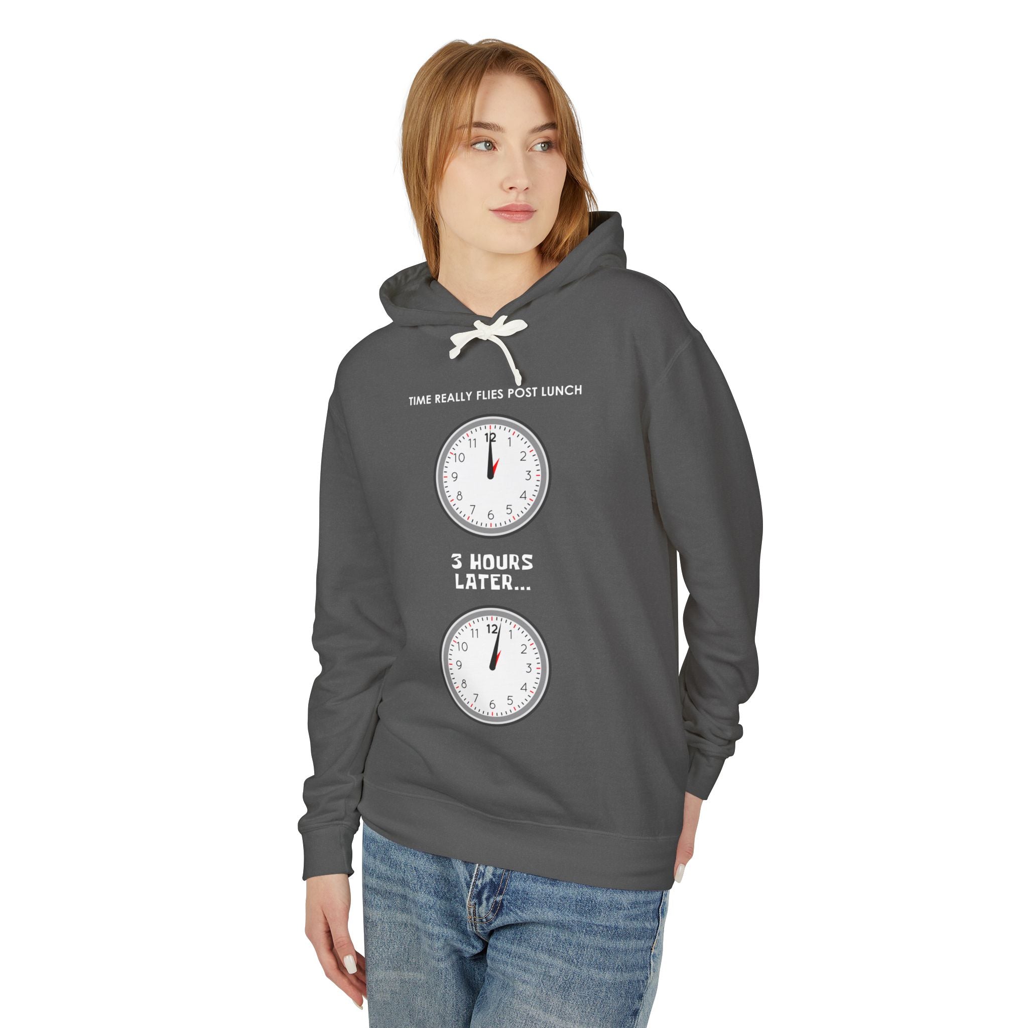 Post Lunch Woe Hoodie – Dark Humor Office Survival Sweatshirt