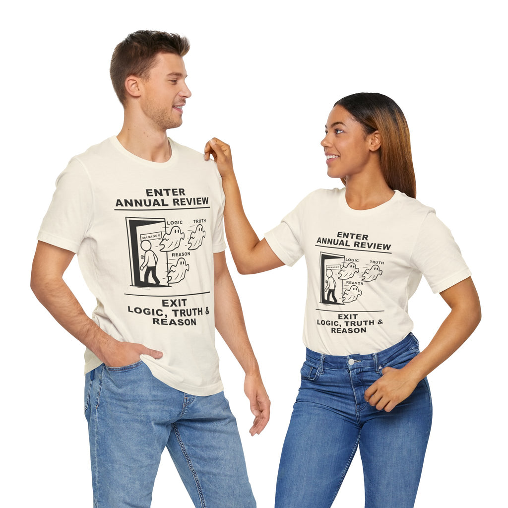 Annual Review T-Shirt – Cliffverse Office Humor Graphic Tee for Corporate Survivors