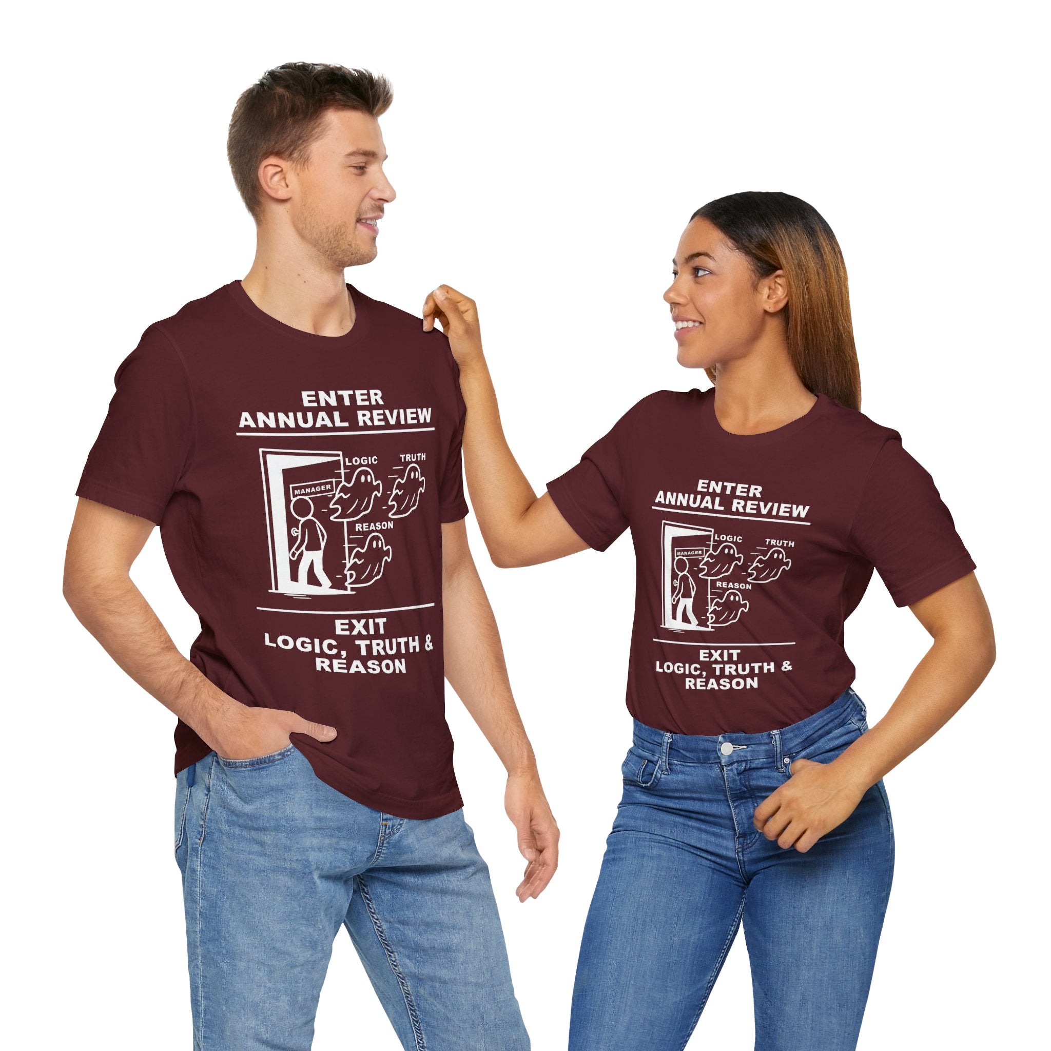 Annual Review T-Shirt – Cliffverse Office Humor Graphic Tee for Corporate Survivors