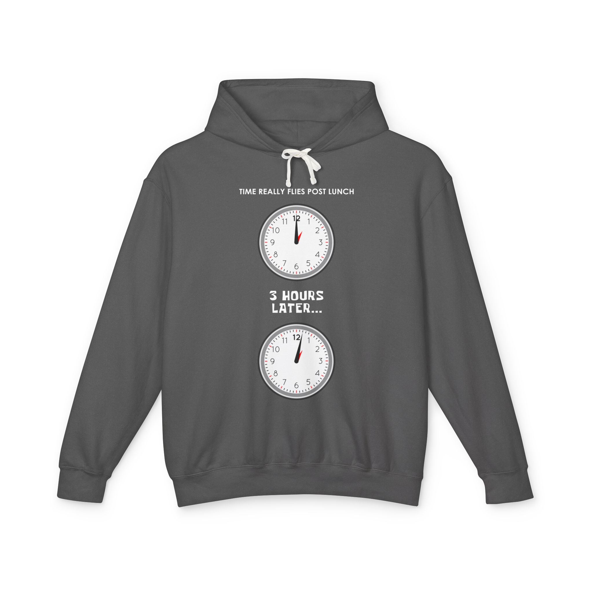 Post Lunch Woe Hoodie – Dark Humor Office Survival Sweatshirt
