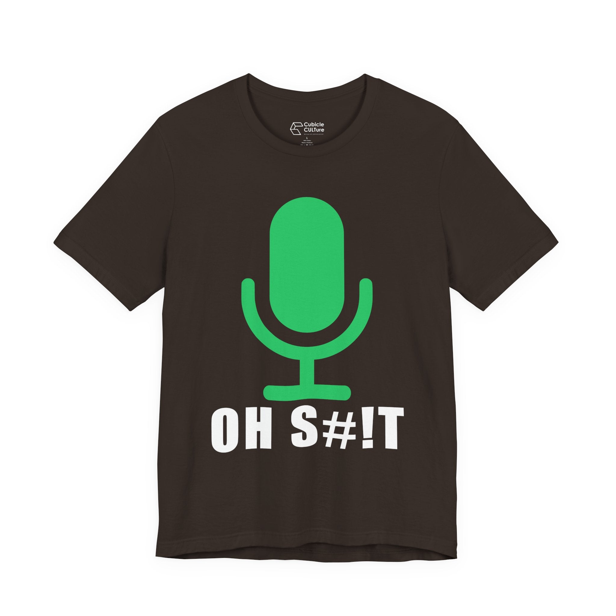 OH S#!T T-Shirt – Hot Mic Zoom Meeting Horror Graphic Tee
