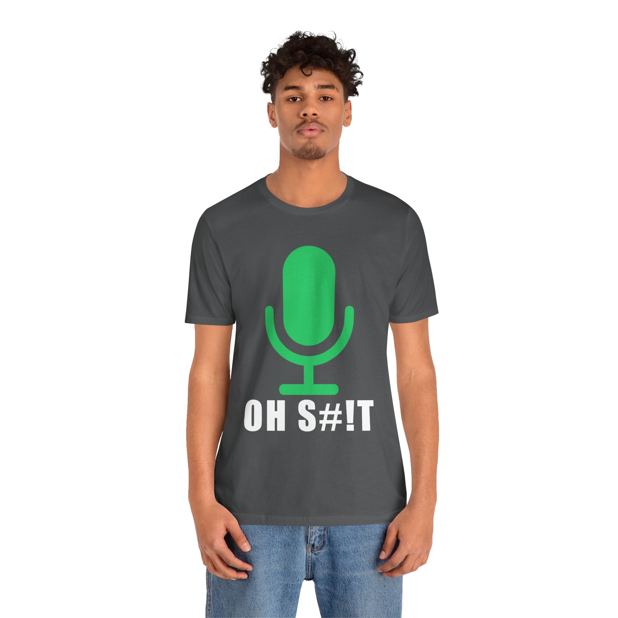 OH S#!T T-Shirt – Hot Mic Zoom Meeting Horror Graphic Tee