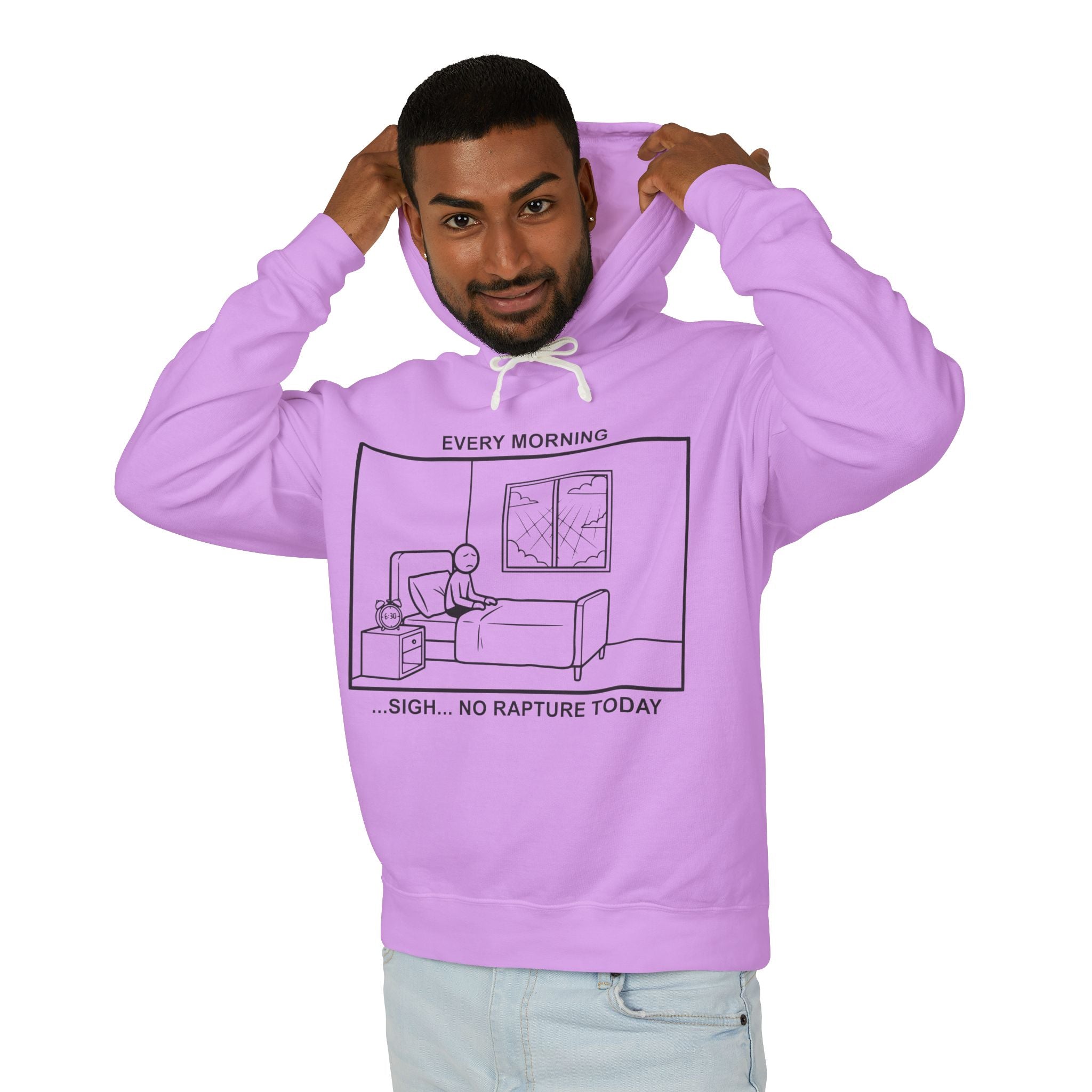Every Morning — No Rapture Today – Cliffverse Office Humor Hoodie for Corporate Survivors