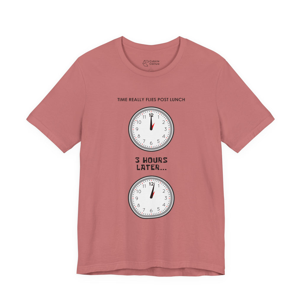 Post Lunch Woe T-Shirt – Dark Humor Afternoon Slump Graphic Tee