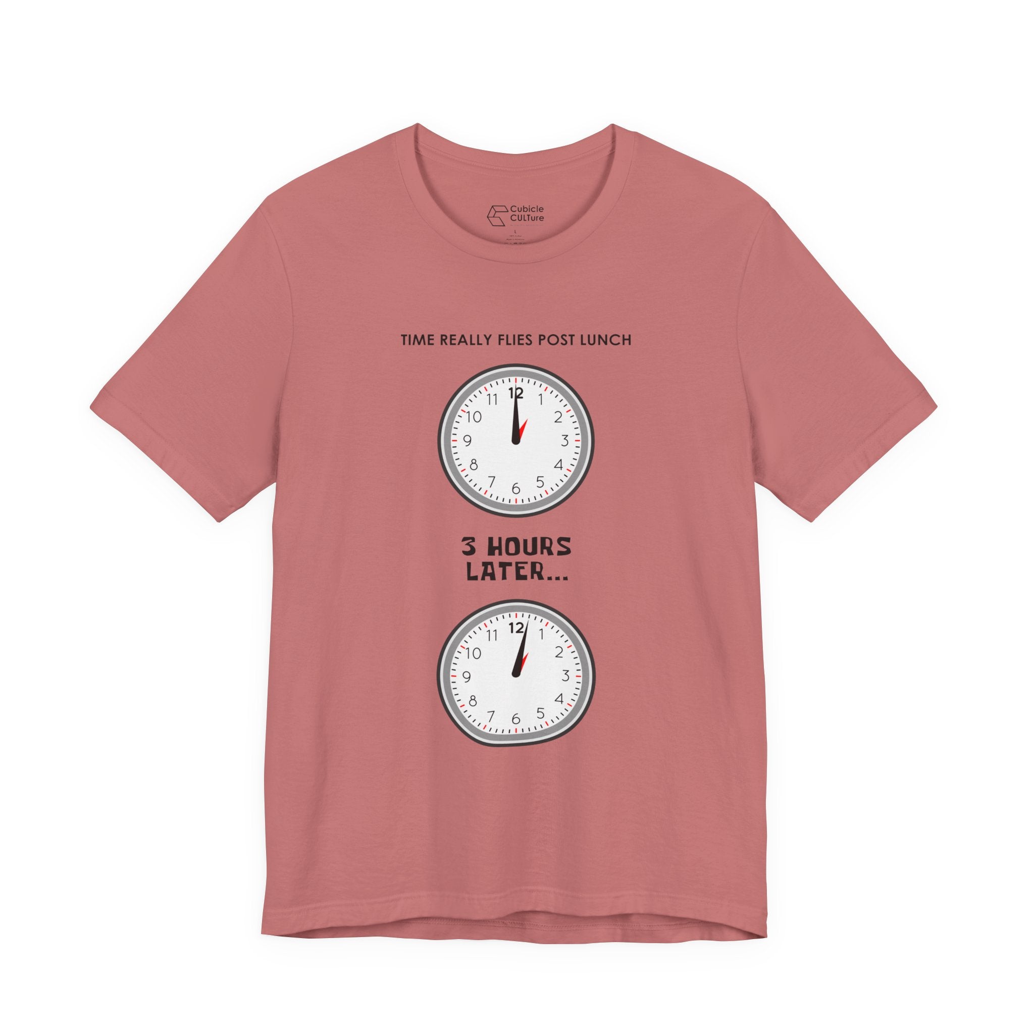 Post Lunch Woe T-Shirt – Dark Humor Afternoon Slump Graphic Tee