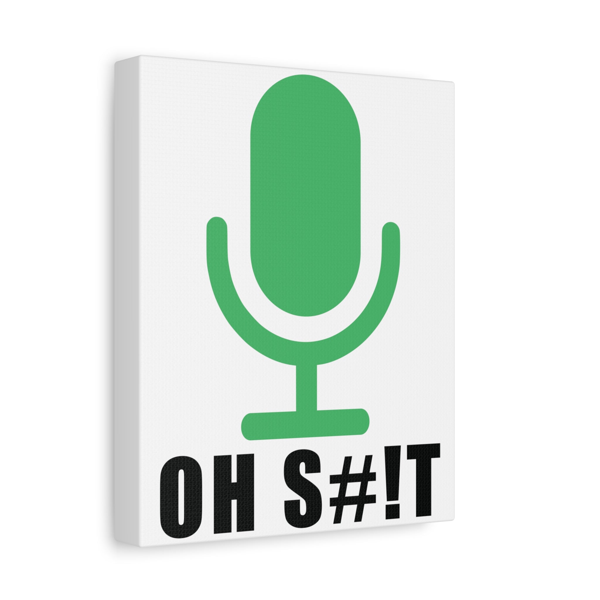 OH S#!T Canvas – Hot Mic Zoom Meeting Horror Office Wall Art