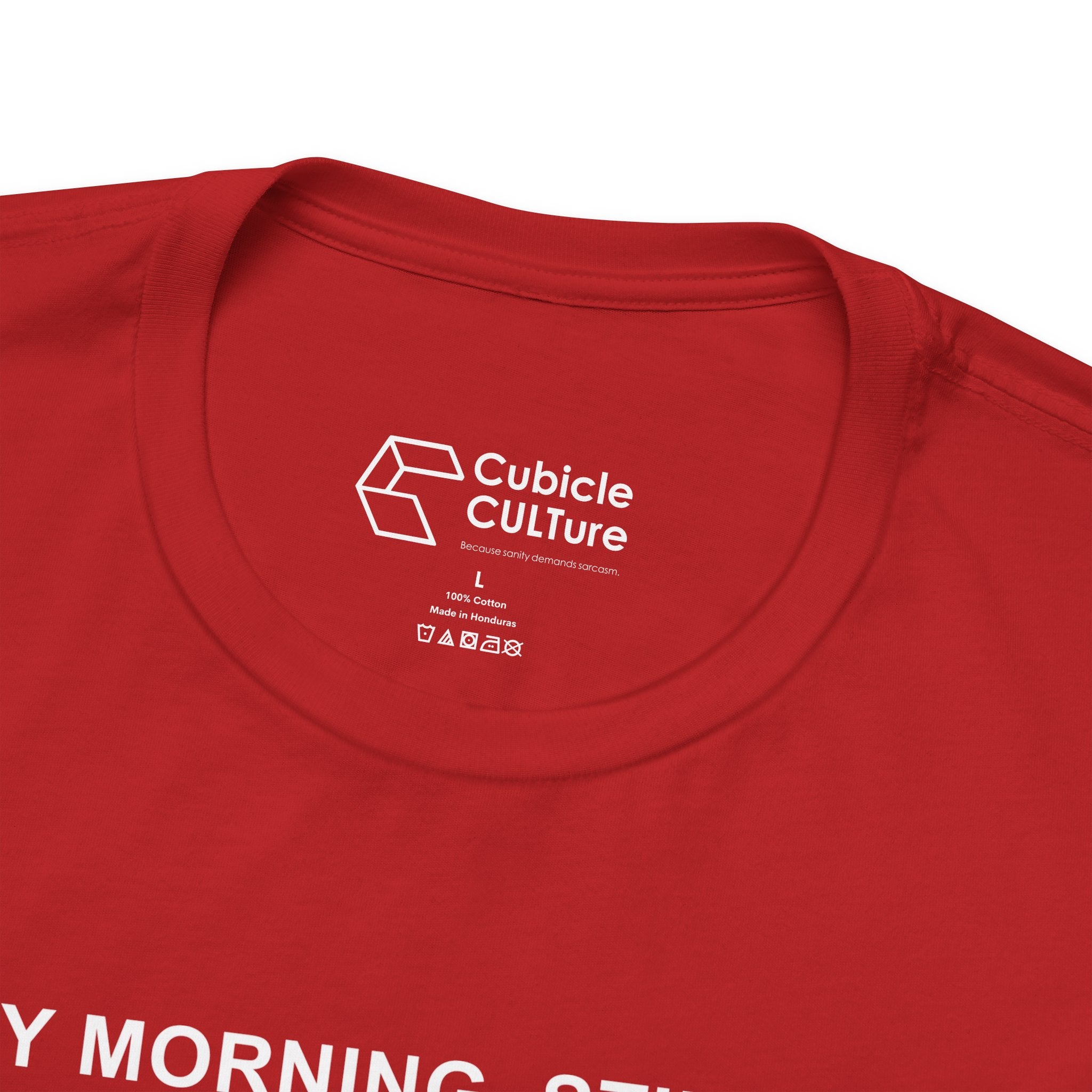 Every Morning — Clocking into Hell T-Shirt – Cliffverse Office Humor Graphic Tee for Corporate Survivors