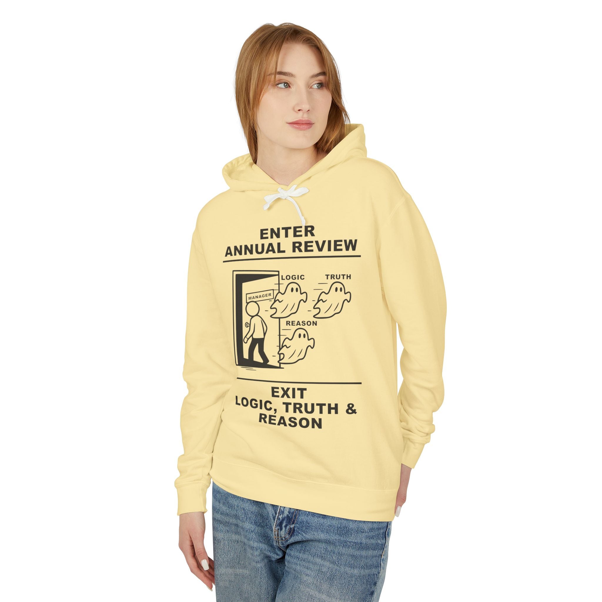 Annual Review Hoodie – Cliffverse Office Humor Hoodie for Corporate Survivors